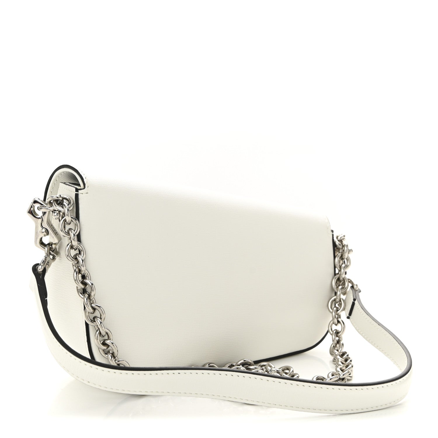 Calfskin Mini Horsebit 1955 Asymmetric Shoulder Bag Great White