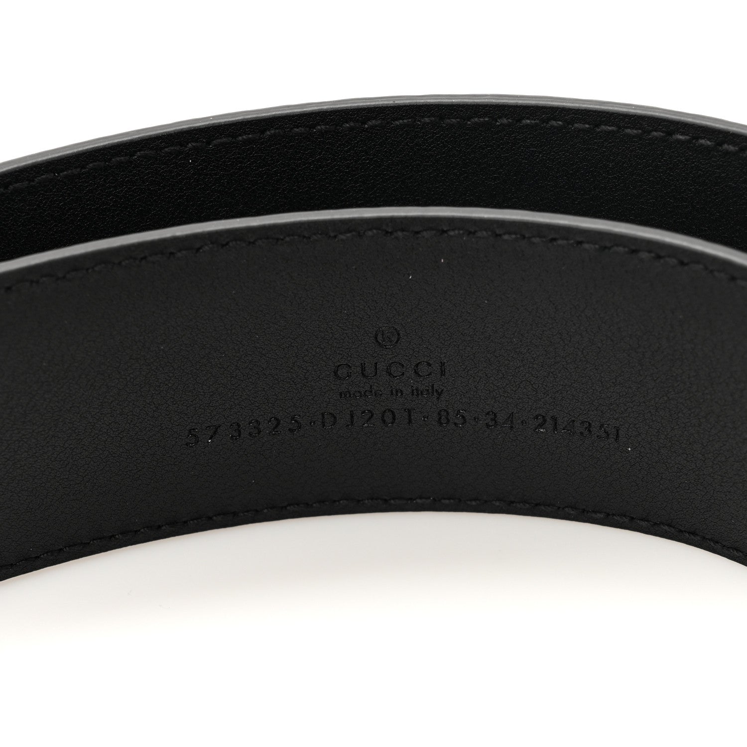 Textured Dollar Calfskin 40mm Belt 85 34 Black