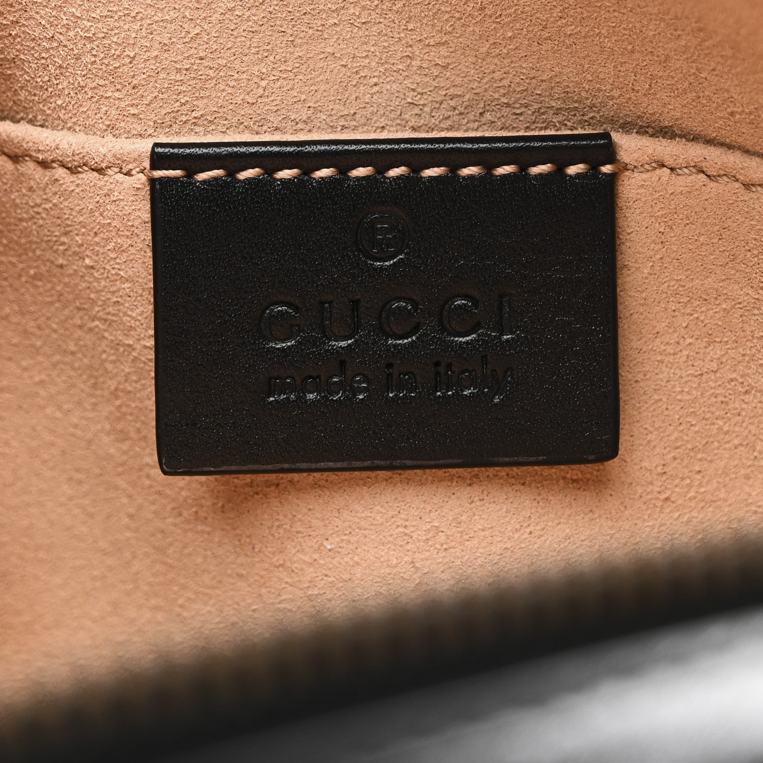 Calfskin Matelasse GG Marmont Belt Bag Black