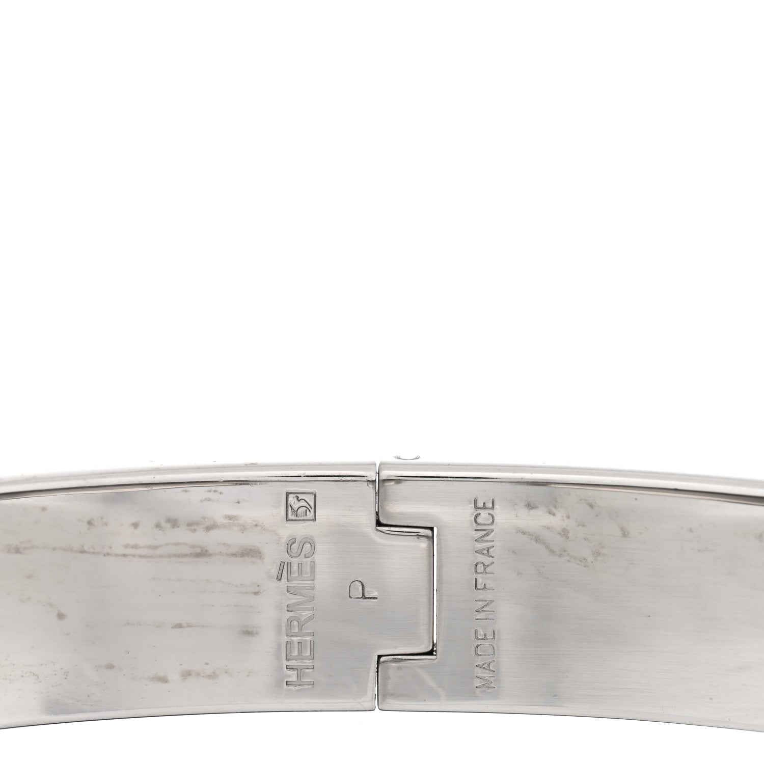 Matte Enamel Narrow Clic Clac HH Bracelet GM Black