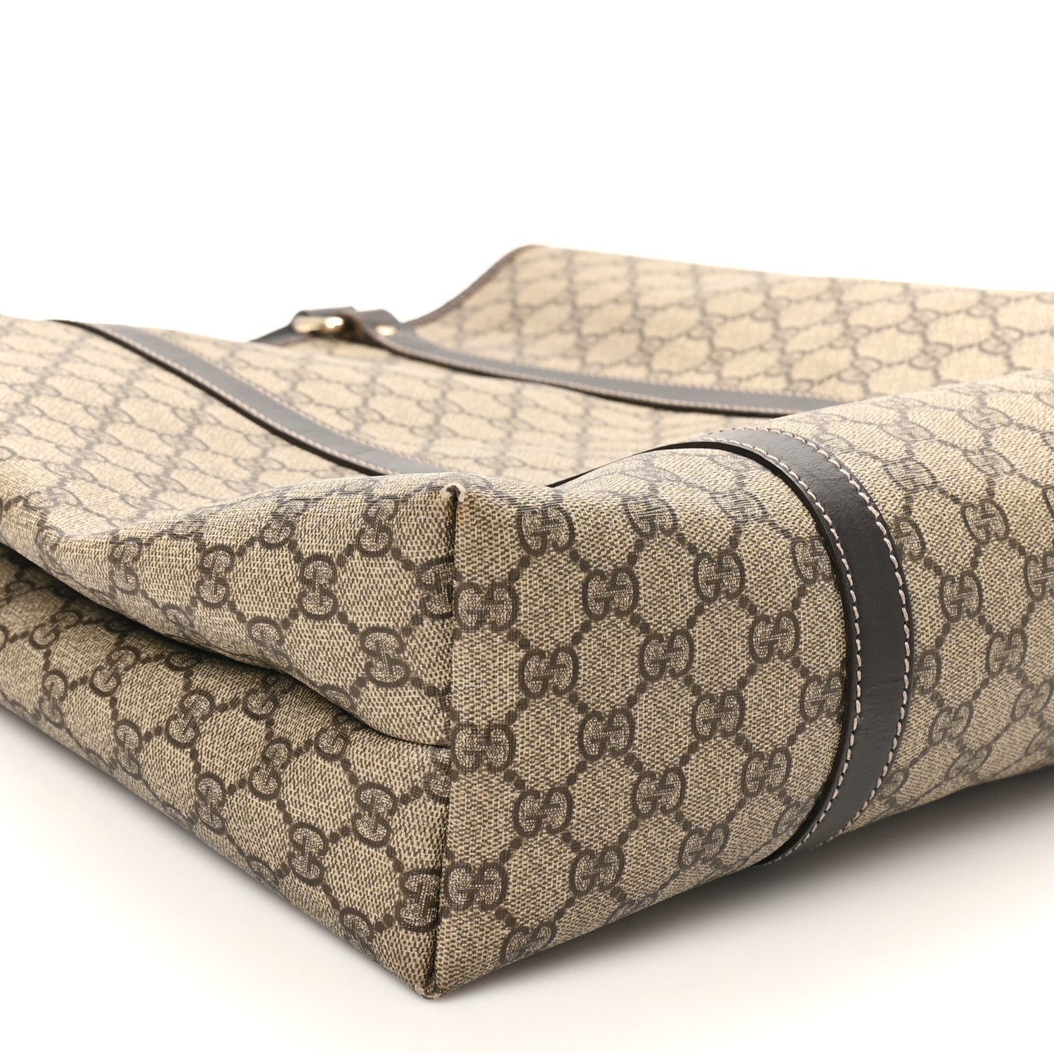 GG Plus Monogram Joy Vertical Tote Dark Brown