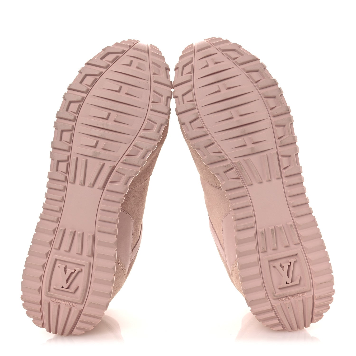 Suede Calfskin Run Away Sneakers 37.5 Pink