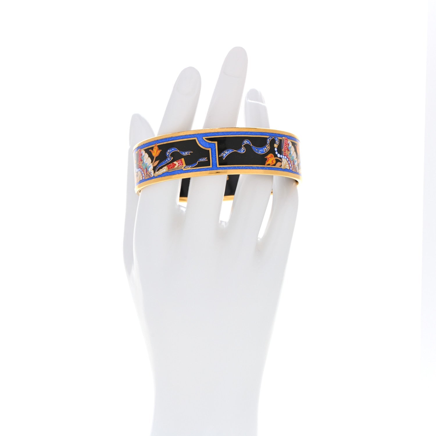 Enamel Printed Medium Folding Fan Bracelet 70