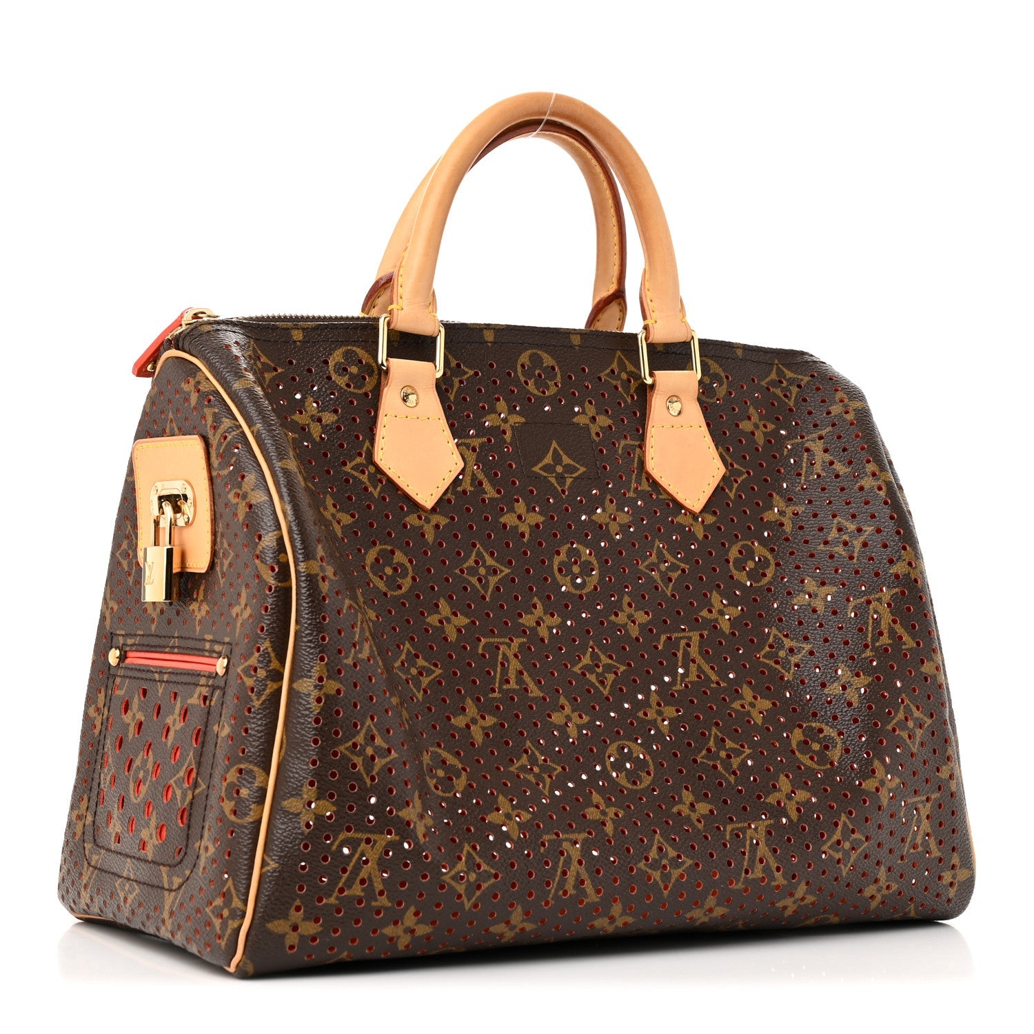 Monogram Perforated Speedy 30 Orange