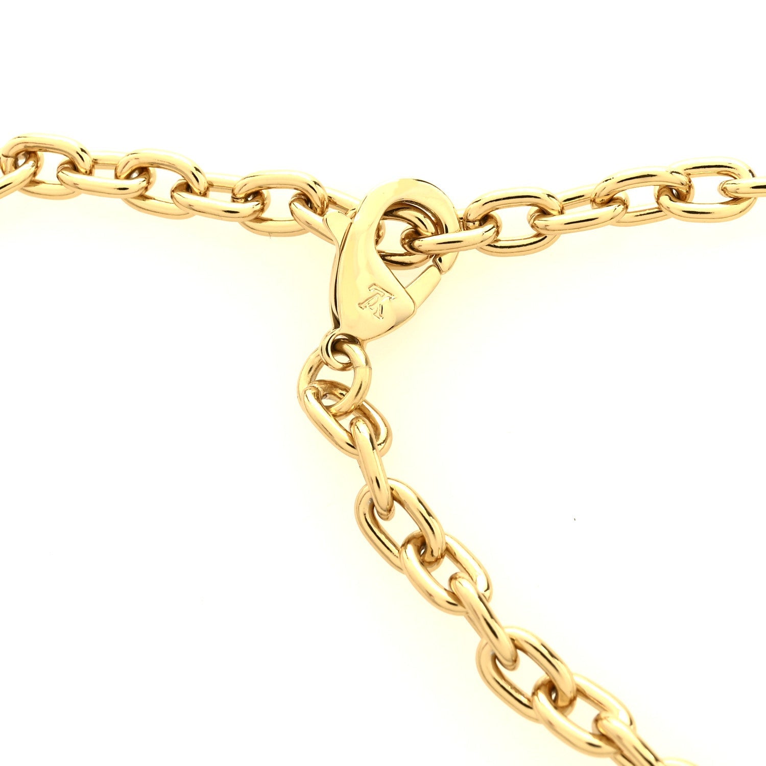 LV x TM Monogram Multicolor Chain Belt White