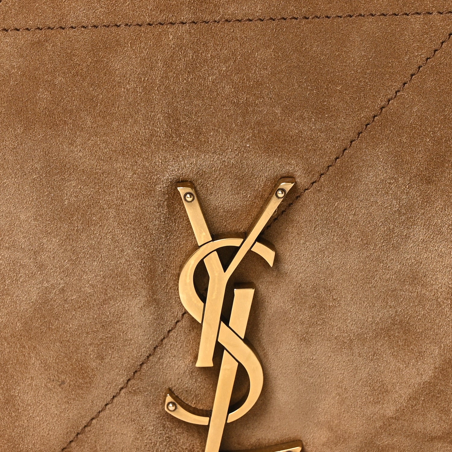 Suede Matelasse Monogram Large Jamie 4.3 Golden Leaf