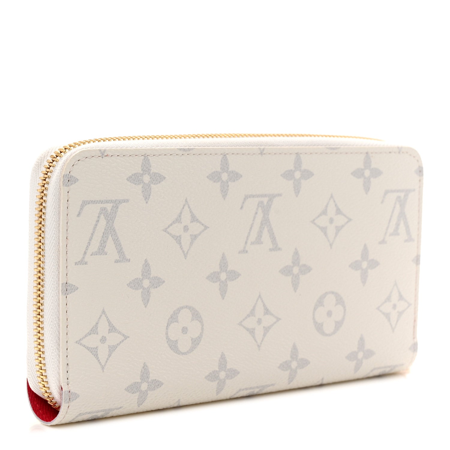 LV X TM Monogram Cerises Zippy Wallet White