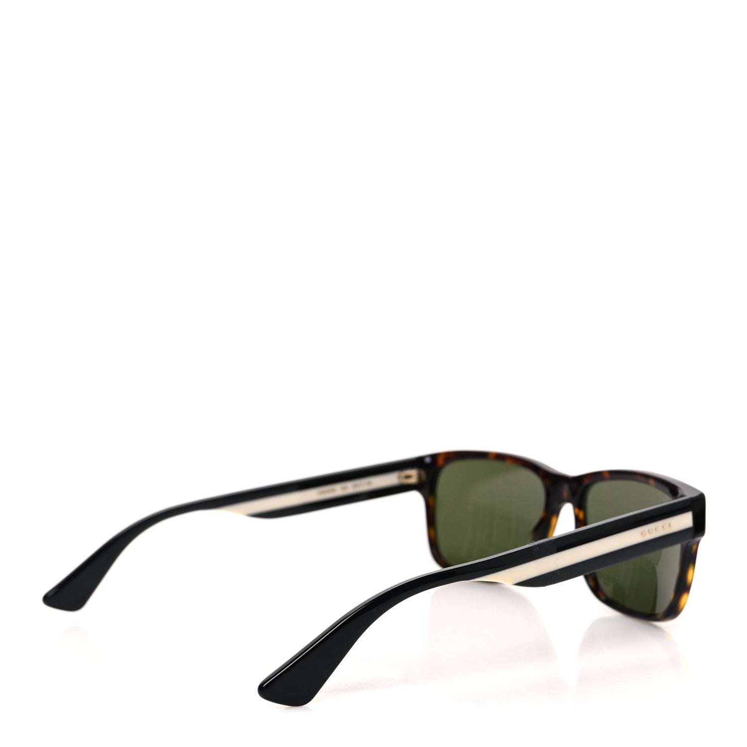 Acetate Square Frame Web Sunglasses GG0340S Havana