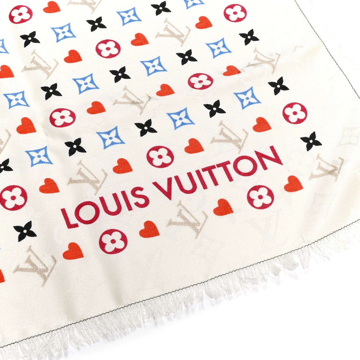 Silk Wool Game On Scarf Black White