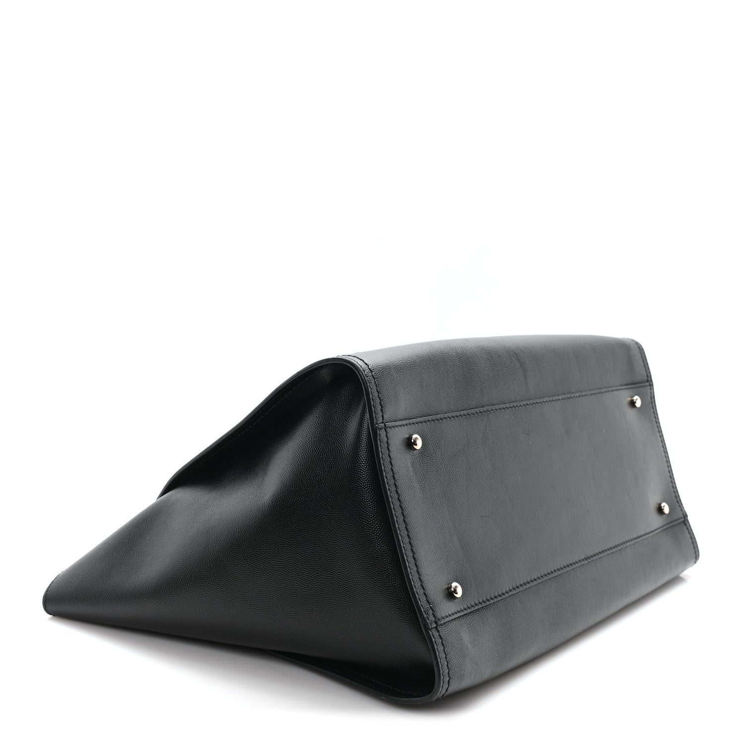 Caviar Medium Studded Deauville Tote Black