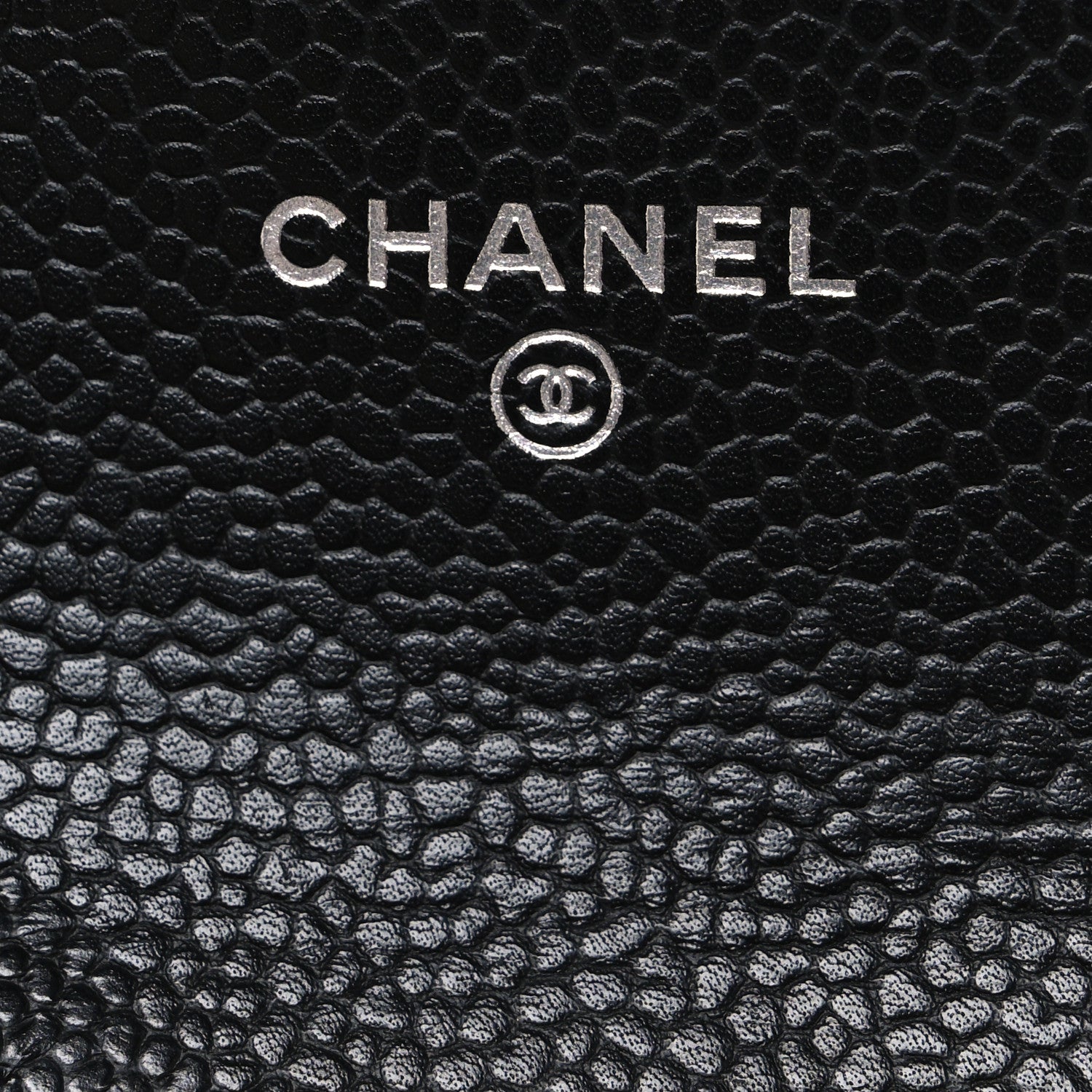 Caviar Quilted Flap Card Holder Black