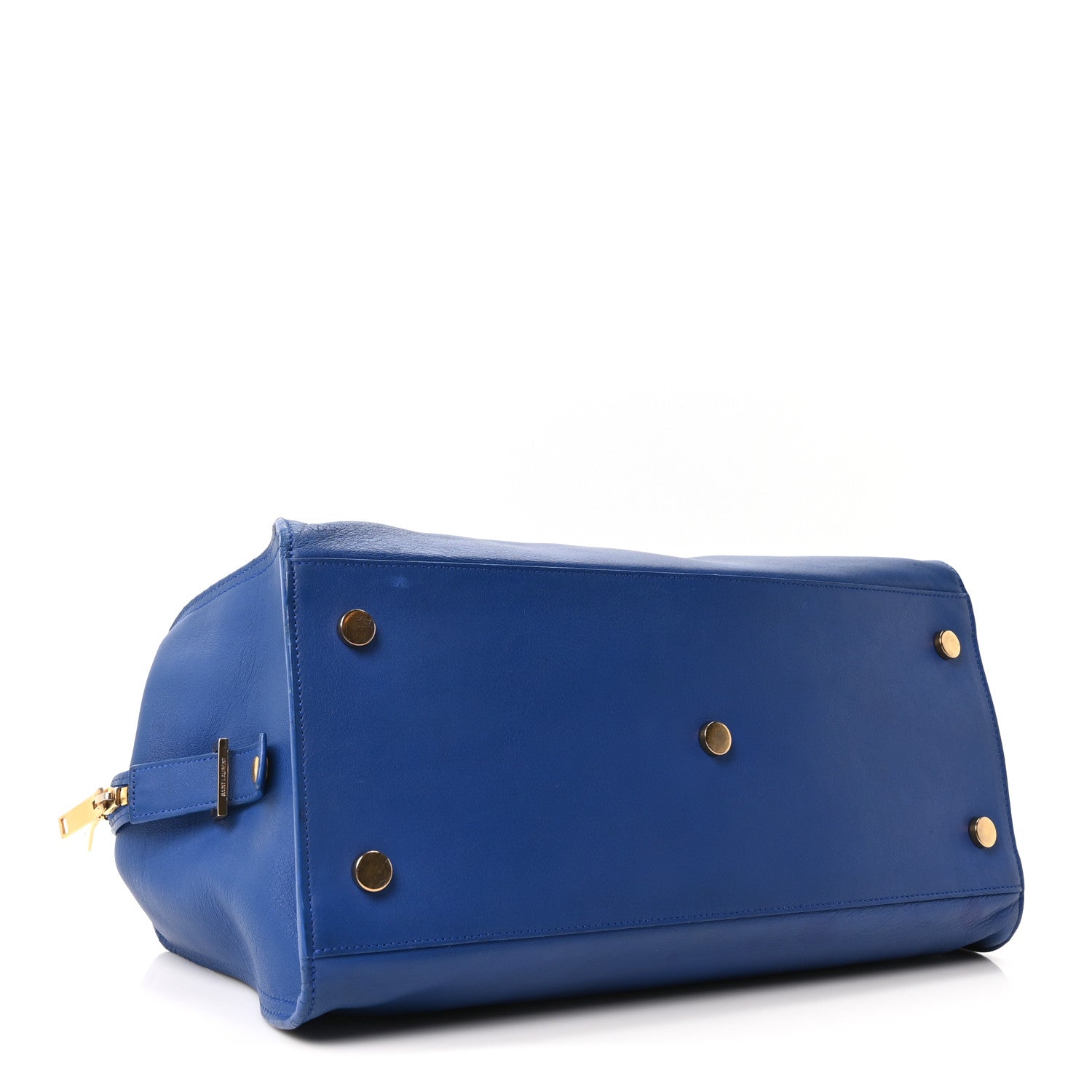 Calfskin Medium Monogram Cabas Blue Majorelle