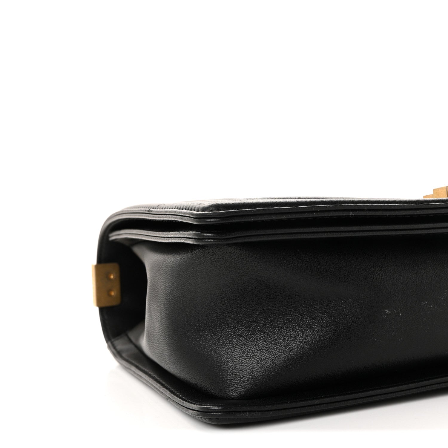 Lambskin Quilted New Medium Boy Flap Black