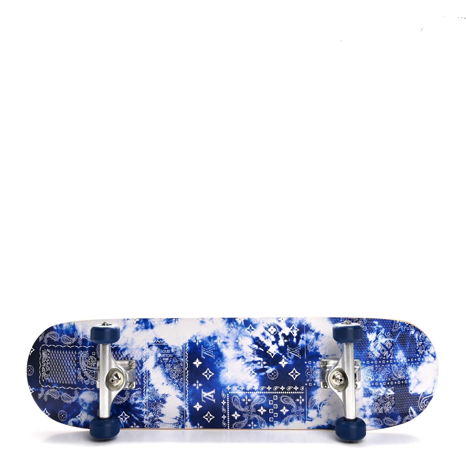 Monogram Bandana Maple Wood Skateboard Blue
