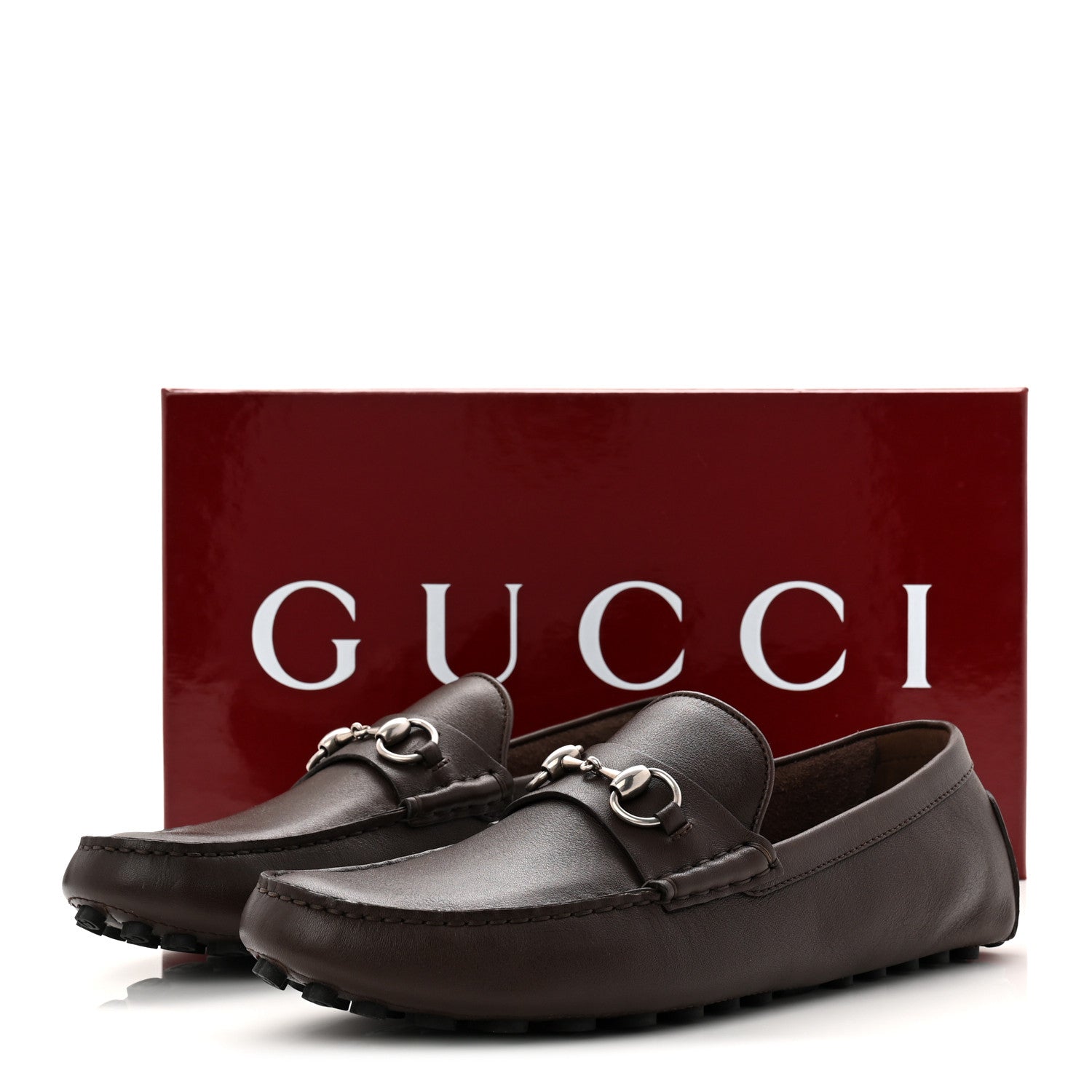 Soft Clove Calfskin Mens Horsebit Driver Loafers 9 Cocoa