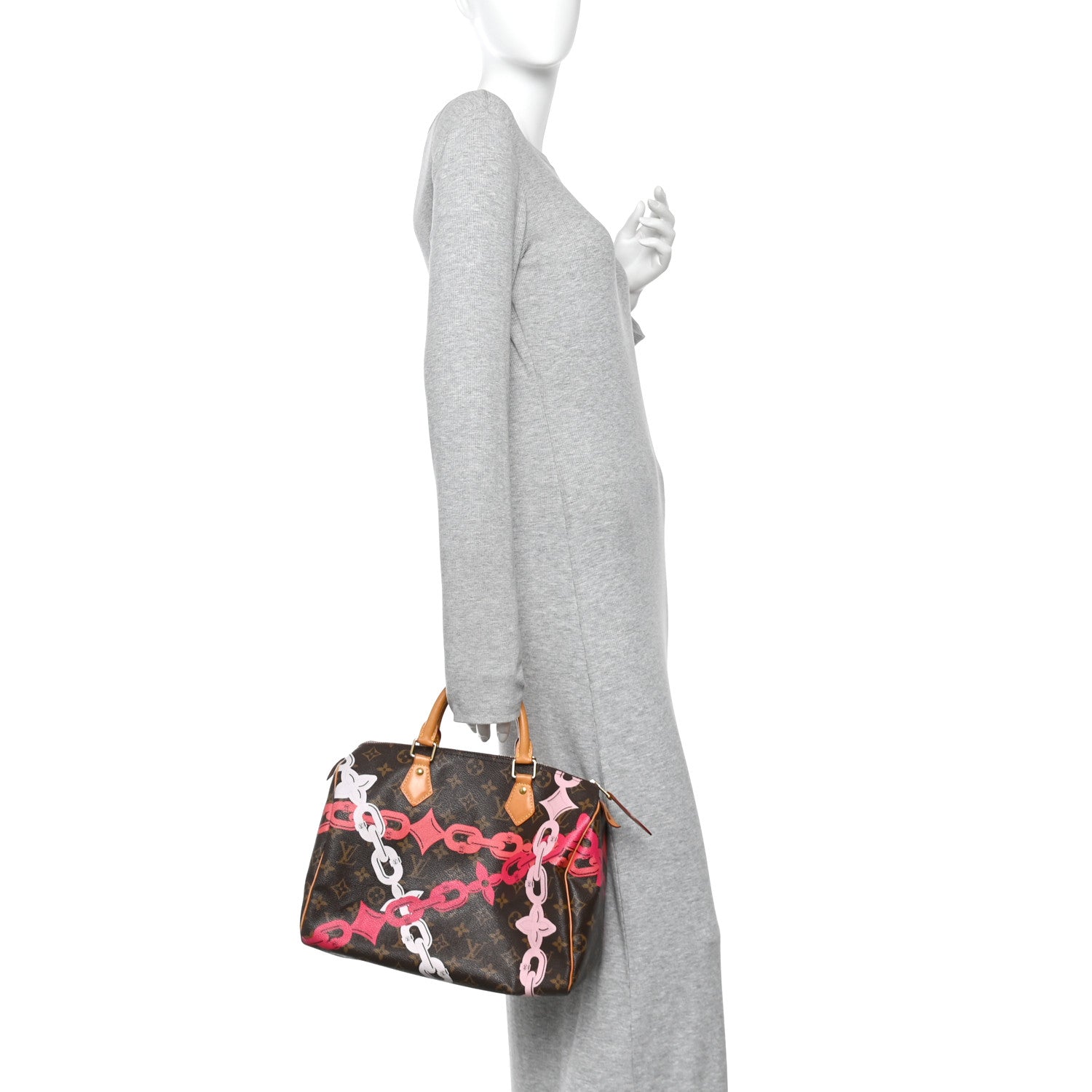 Monogram Bay Speedy 30 Rose Ballerine Poppy