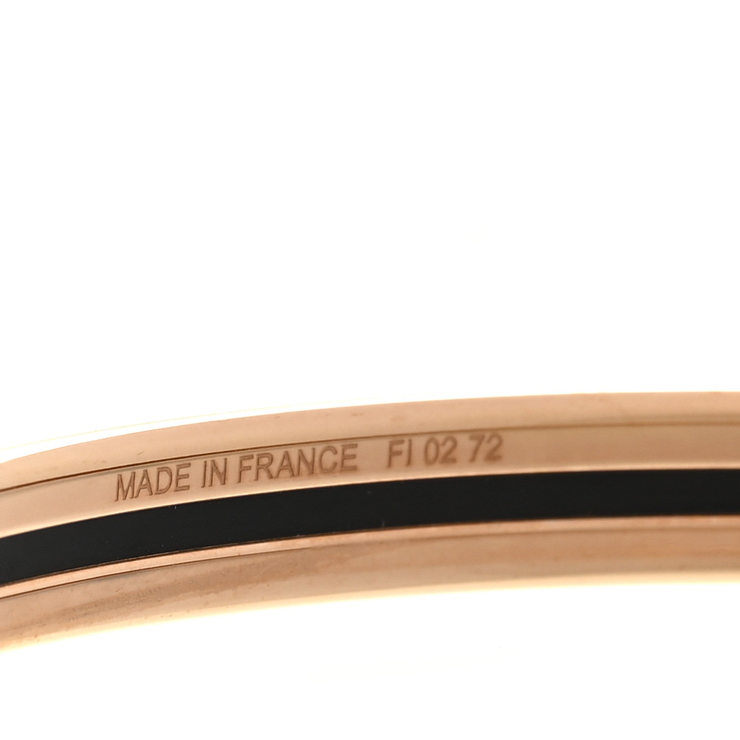 Enamel Printed Extra Narrow Fusion Bracelet Rose Candeur Poussin