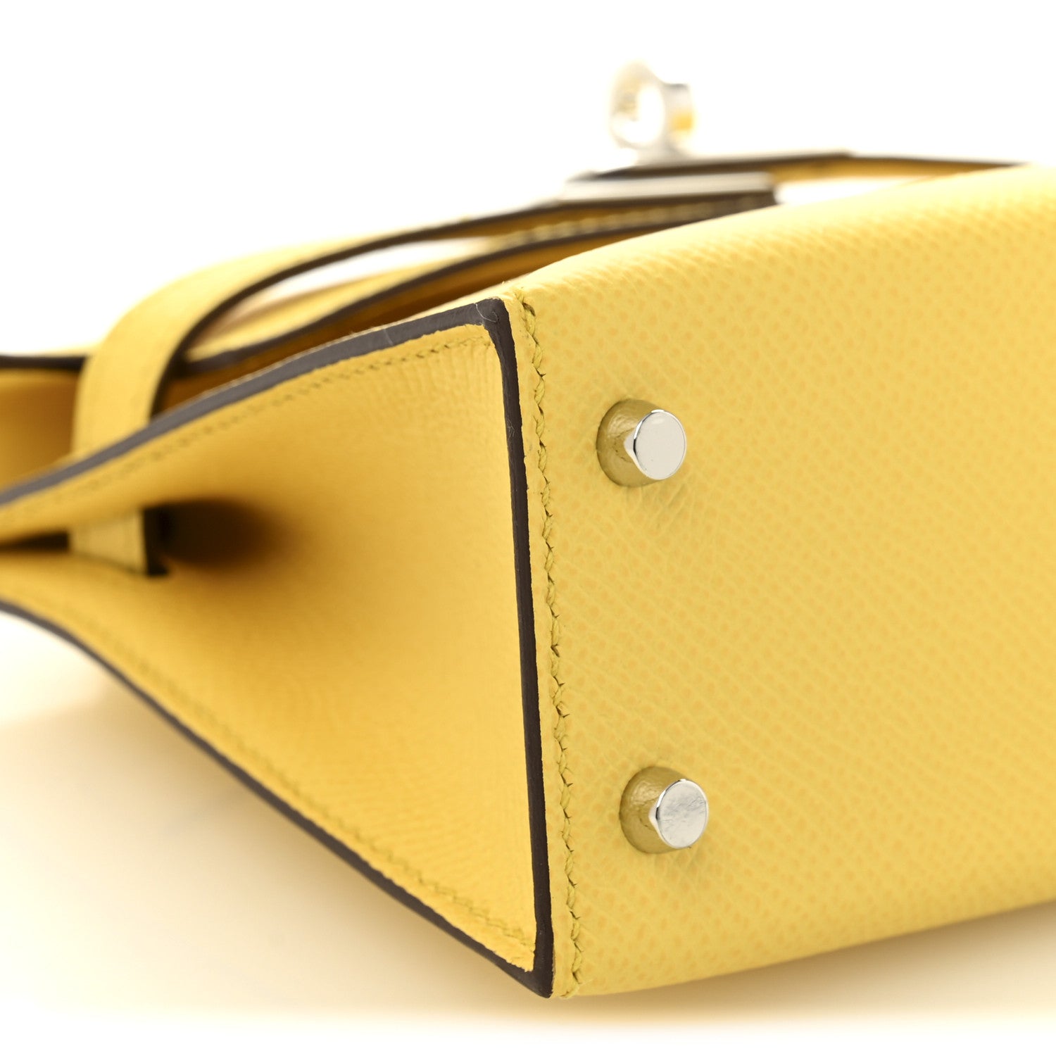 Epsom Mini Kelly Sellier 20 Jaune Mango