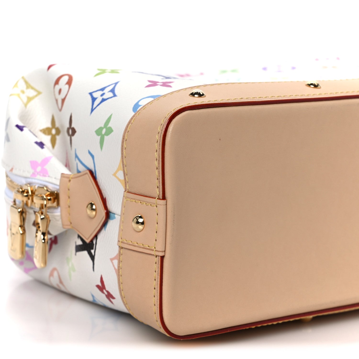 LV x TM Monogram Multicolor Cosmetic Pouch GM White