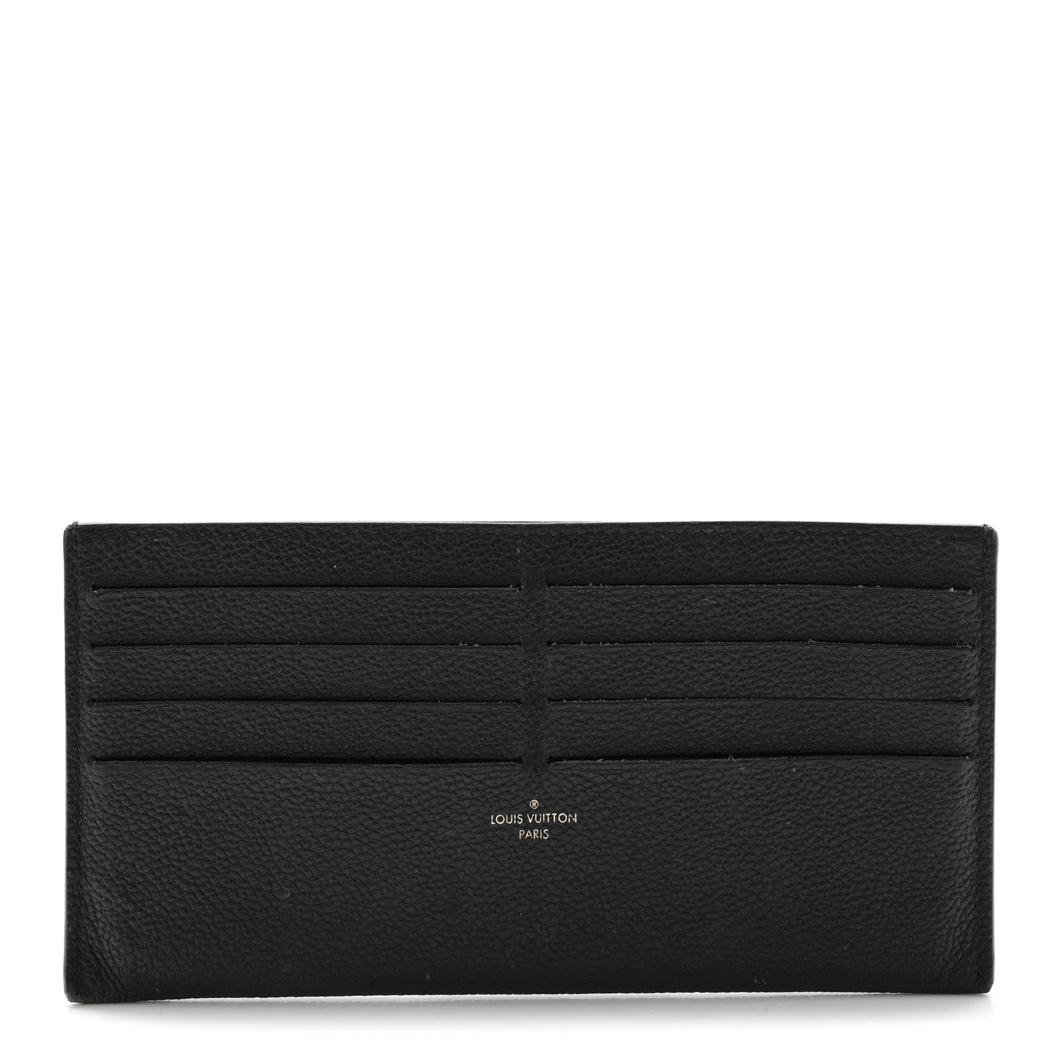 Calfskin Felicie Chain Wallet Card Holder Insert Black