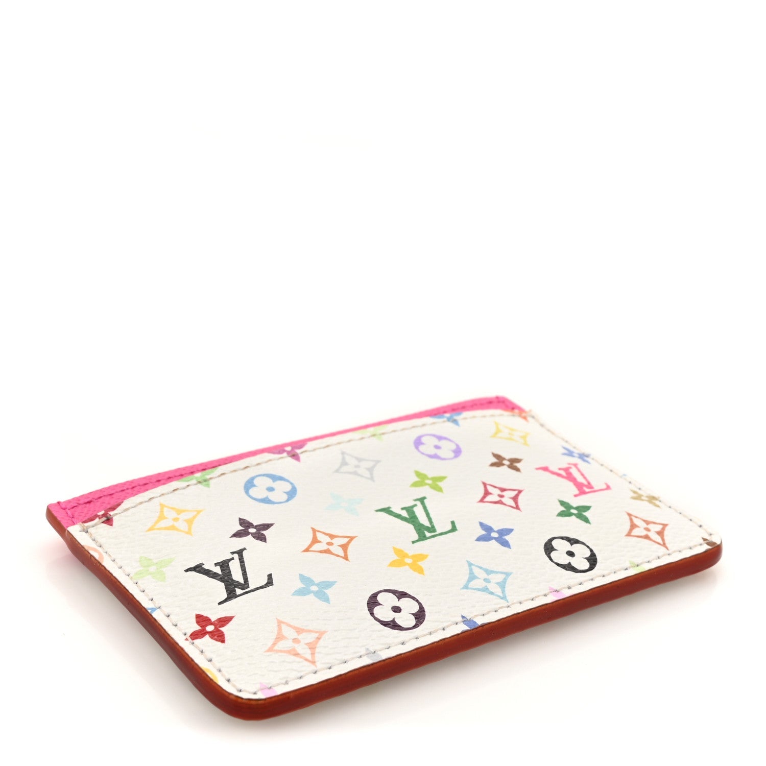 LV X TM Monogram Multicolor Card Holder Kawaii Pink