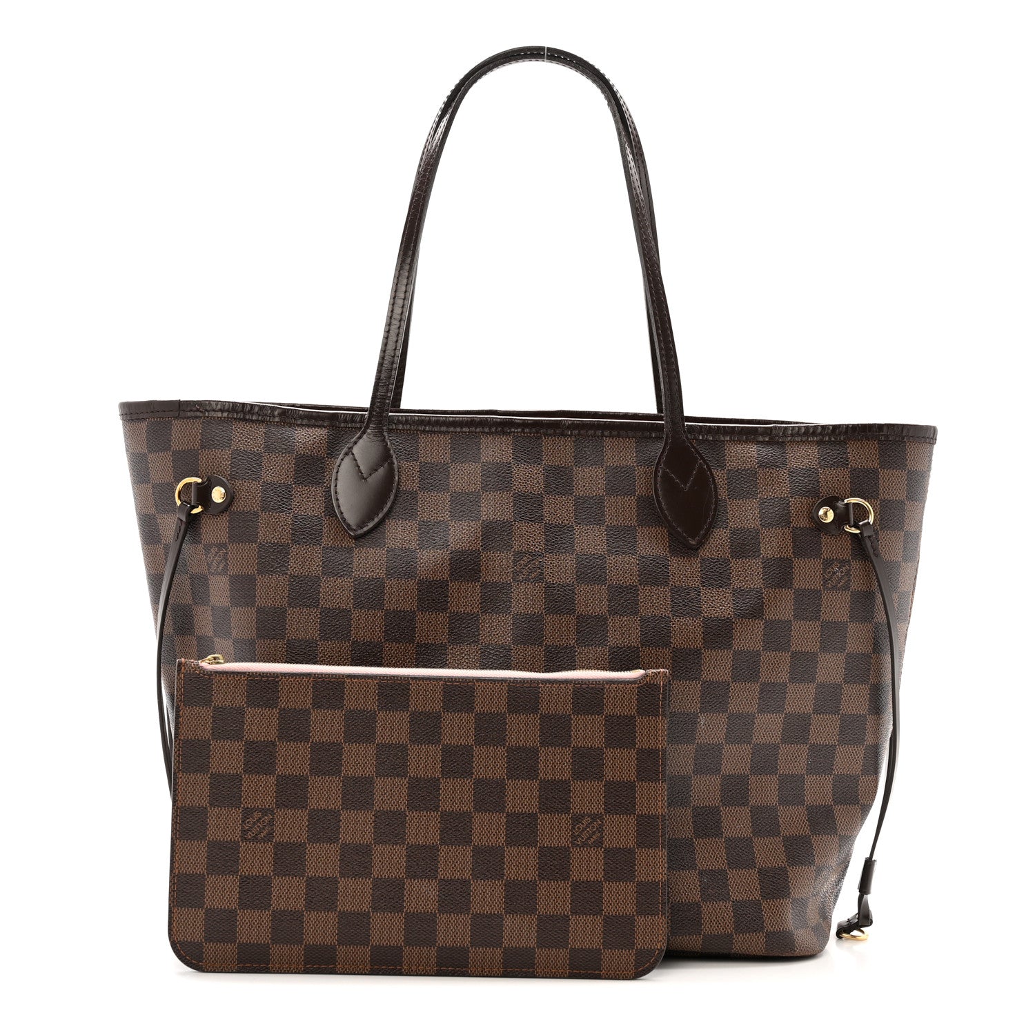 Damier Ebene Neo Neverfull MM Rose Ballerine
