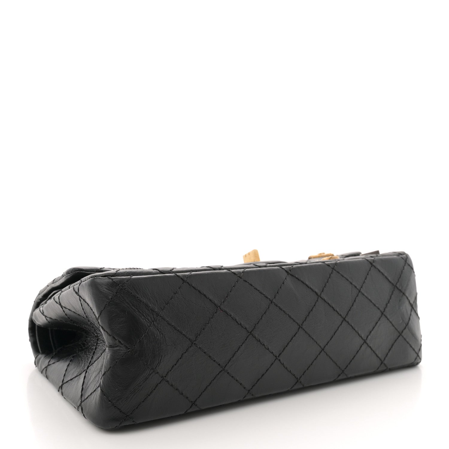 Aged Calfskin Quilted Casino 2.55 Reissue 225 Flap Black