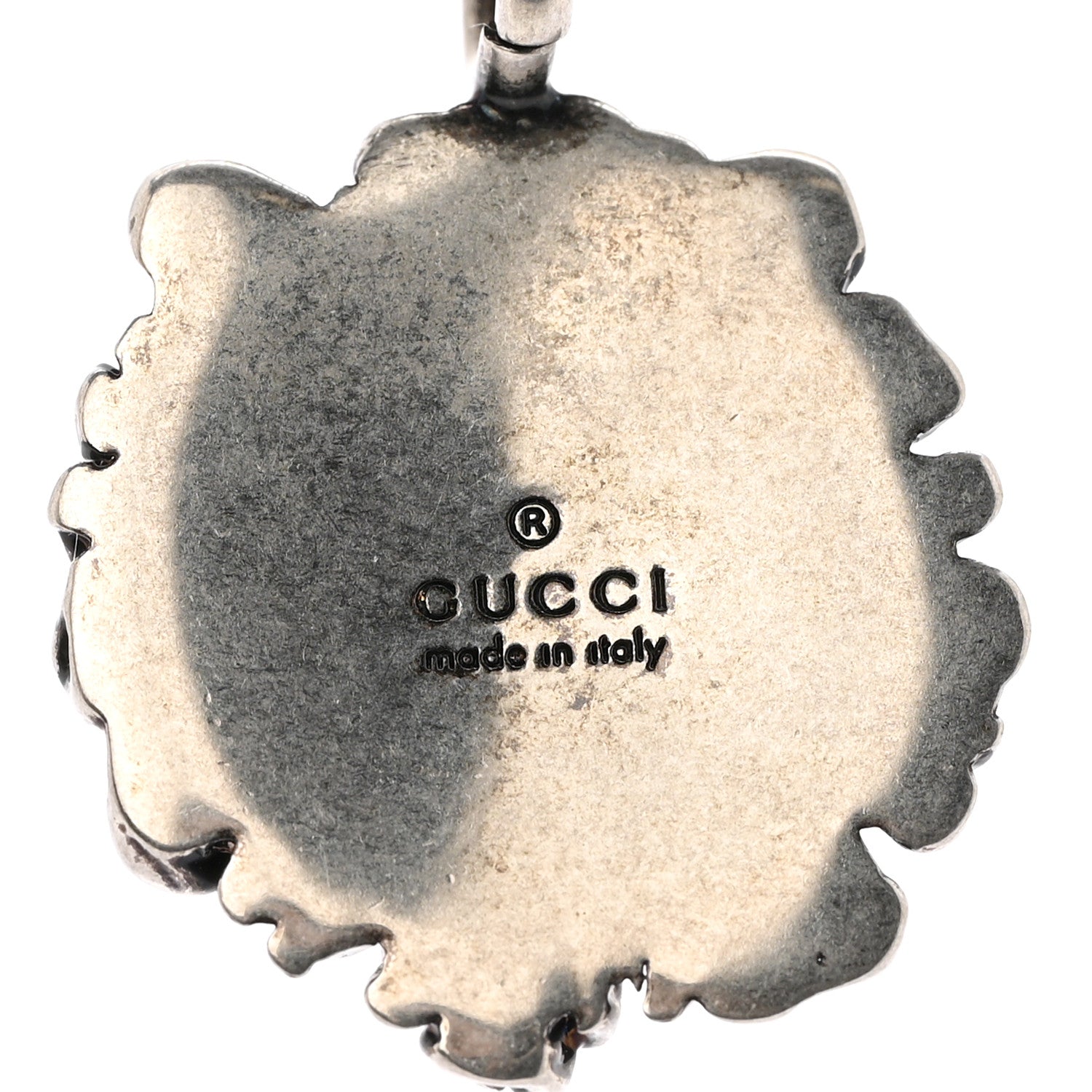 Metal Lion Head Necklace Silver