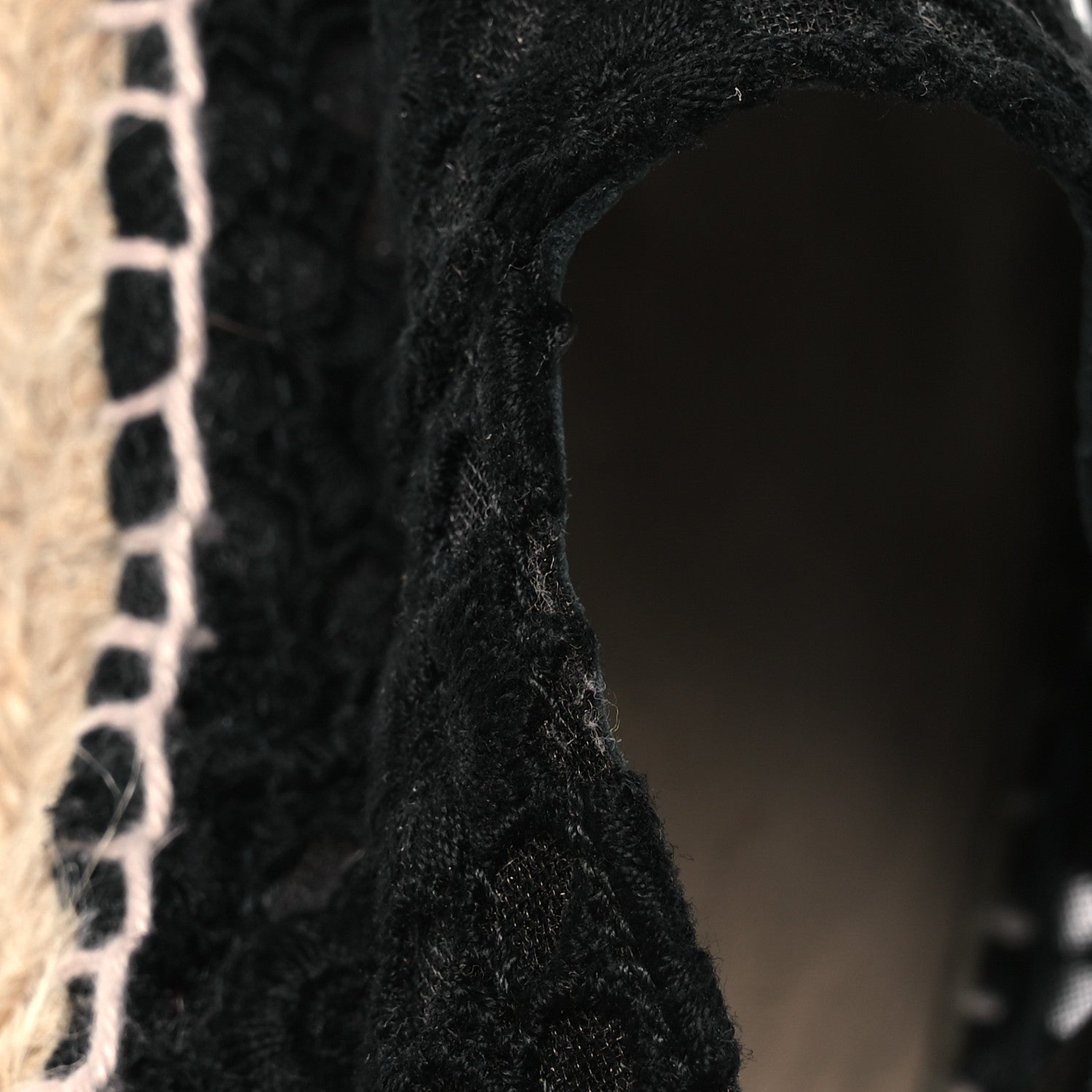 Lace Patent CC Espadrilles 40 Black