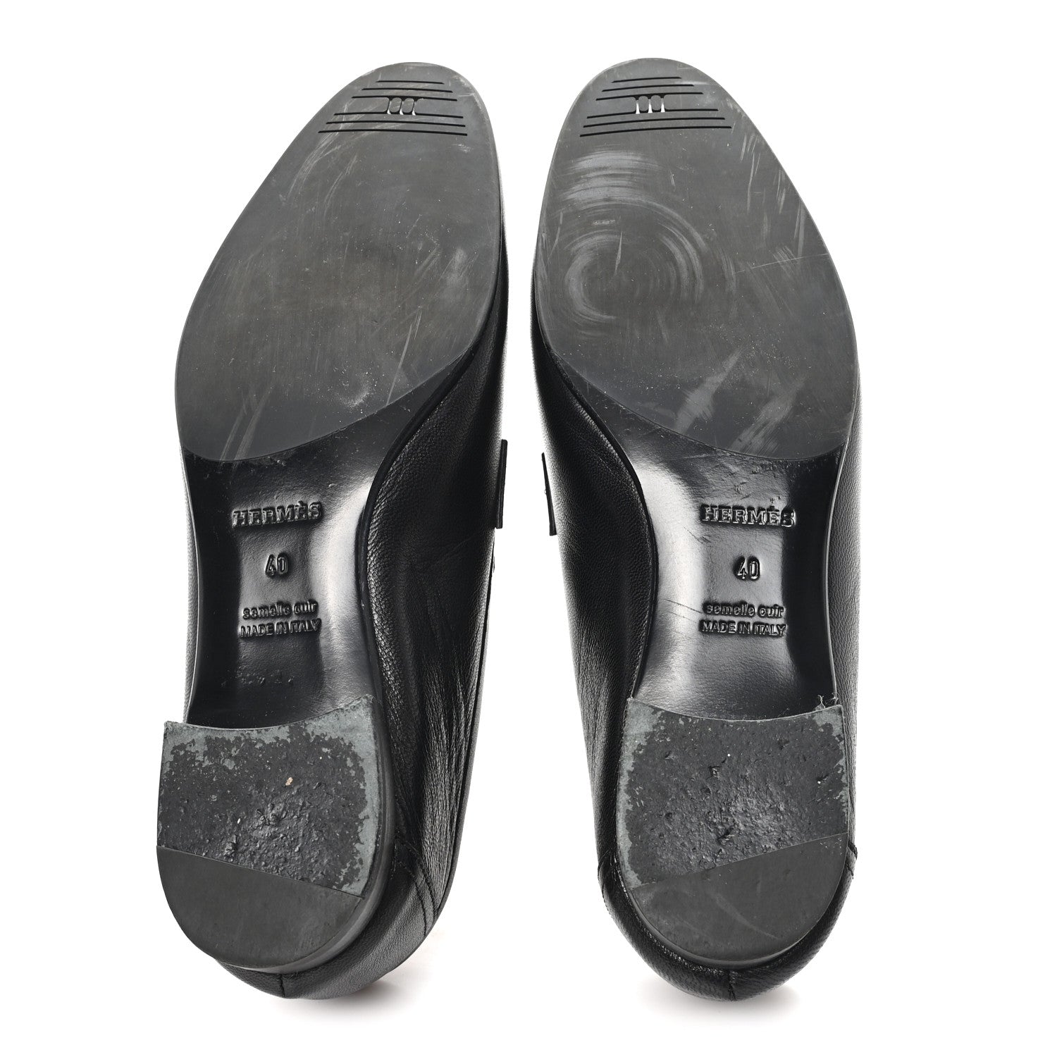 Goatskin Womens Paris Loafers 40 Black