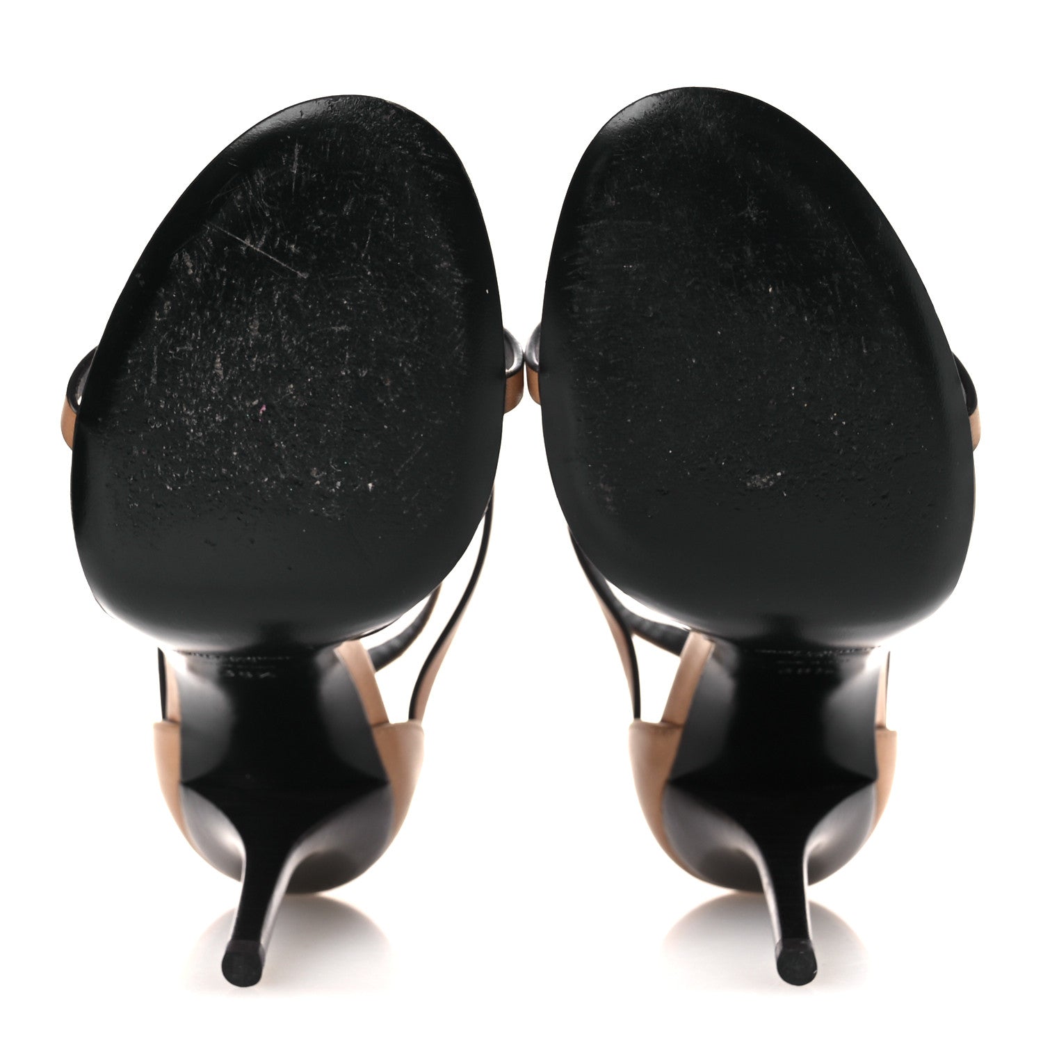 Calfskin Cassandra 100 Sandals 38.5 Gold Brown