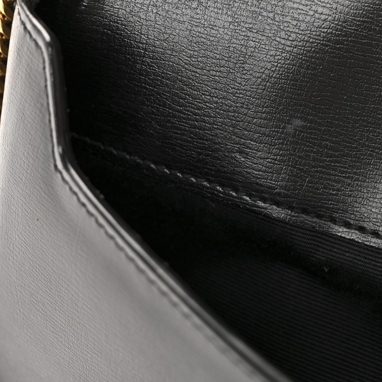 Smooth Calfskin Monogram Phone Holder Crossbody Black