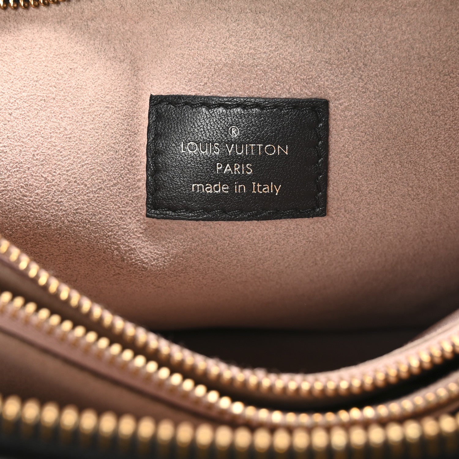 Lambskin Embossed Monogram Coussin PM Black