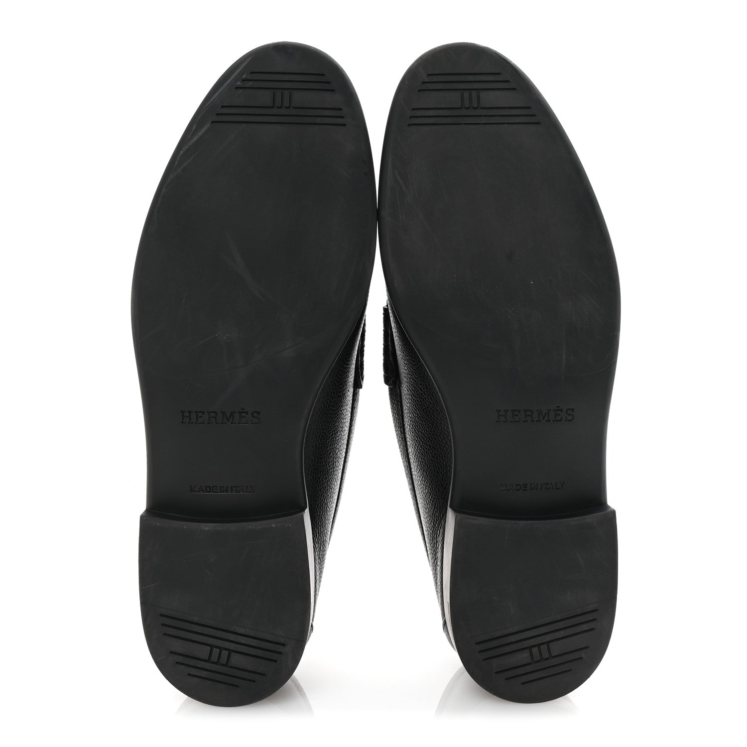 Grained Calfskin Mens Duke Loafer 42 Black