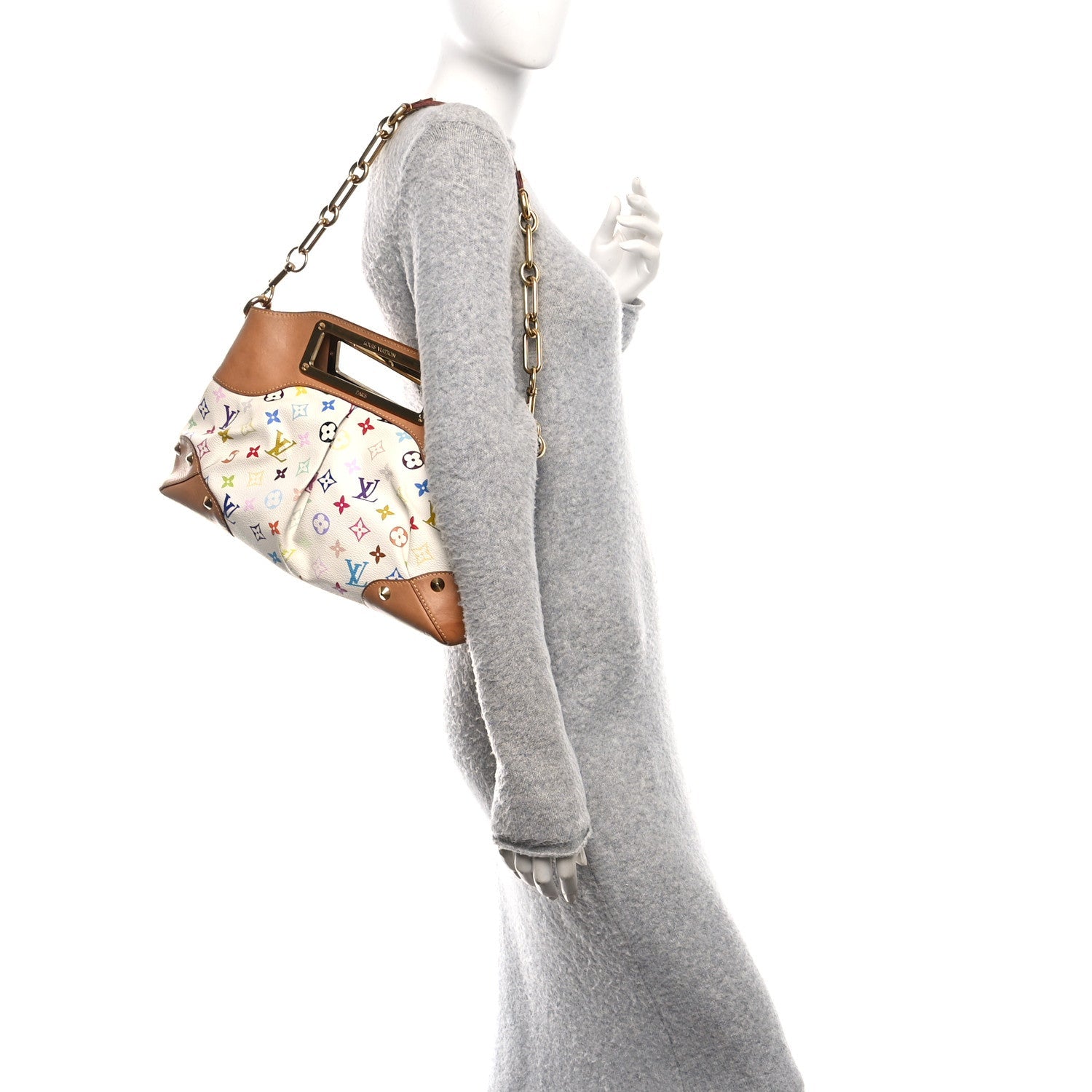 Monogram Multicolor Judy MM White