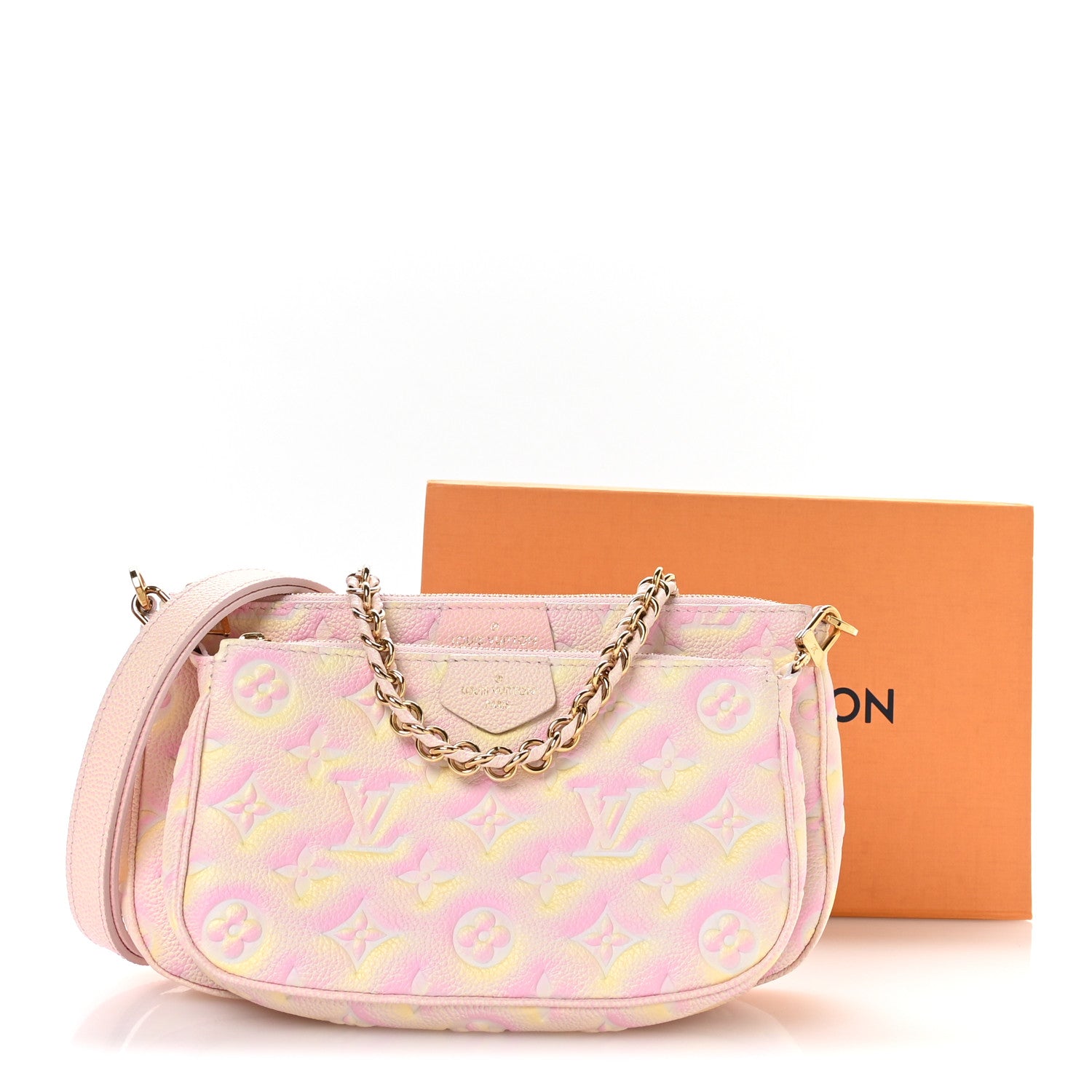 Empreinte Monogram Summer Stardust Multi Pochette Accessories Pink