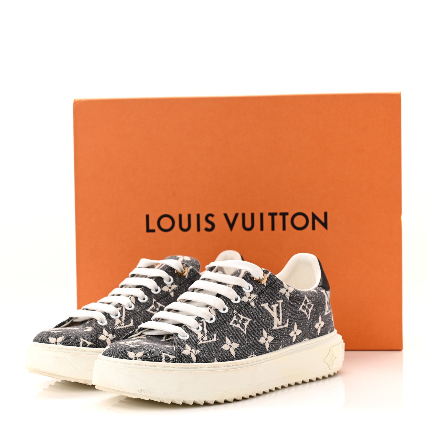 Denim Monogram Time Out Sneakers 39