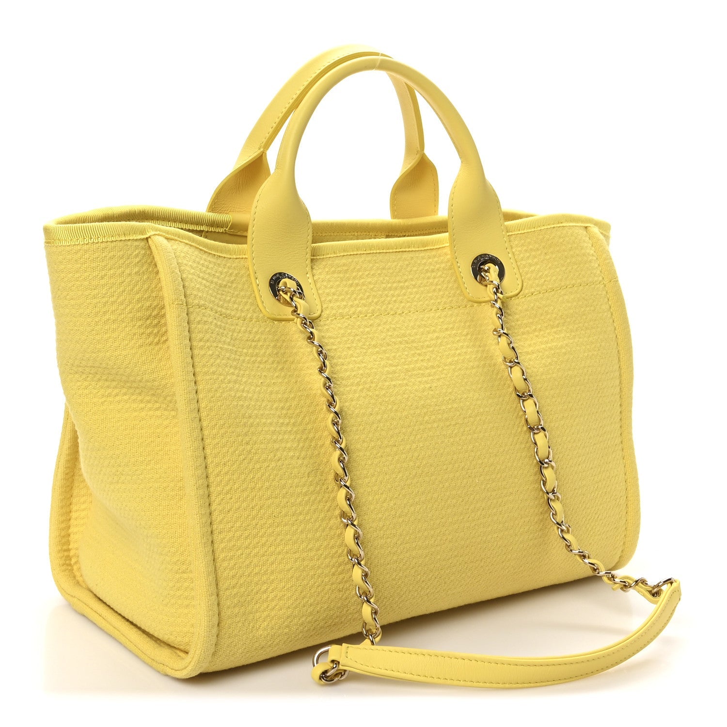 Mixed Fibers Small Deauville Tote Yellow