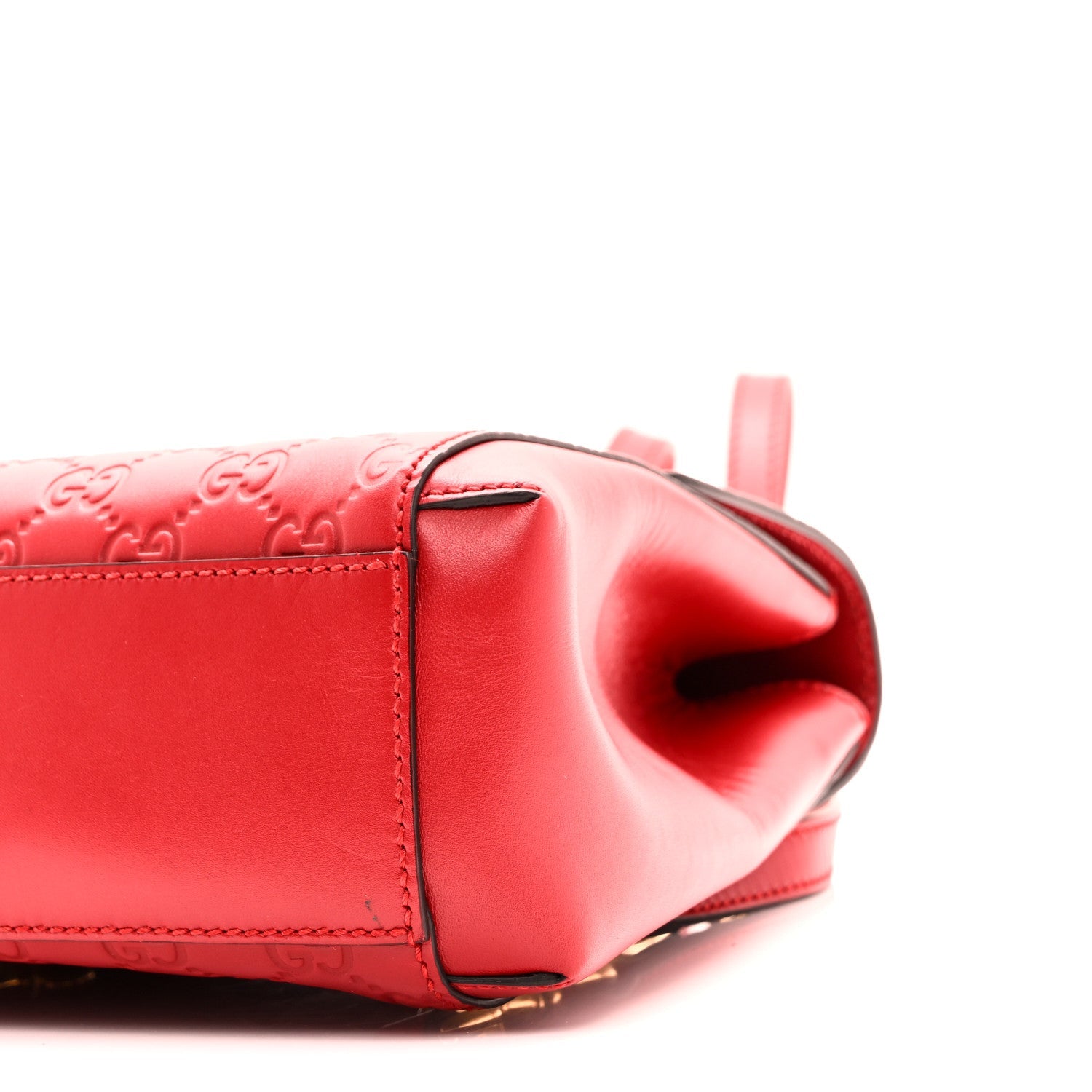 Guccissima Signature Padlock Backpack Hibiscus Red