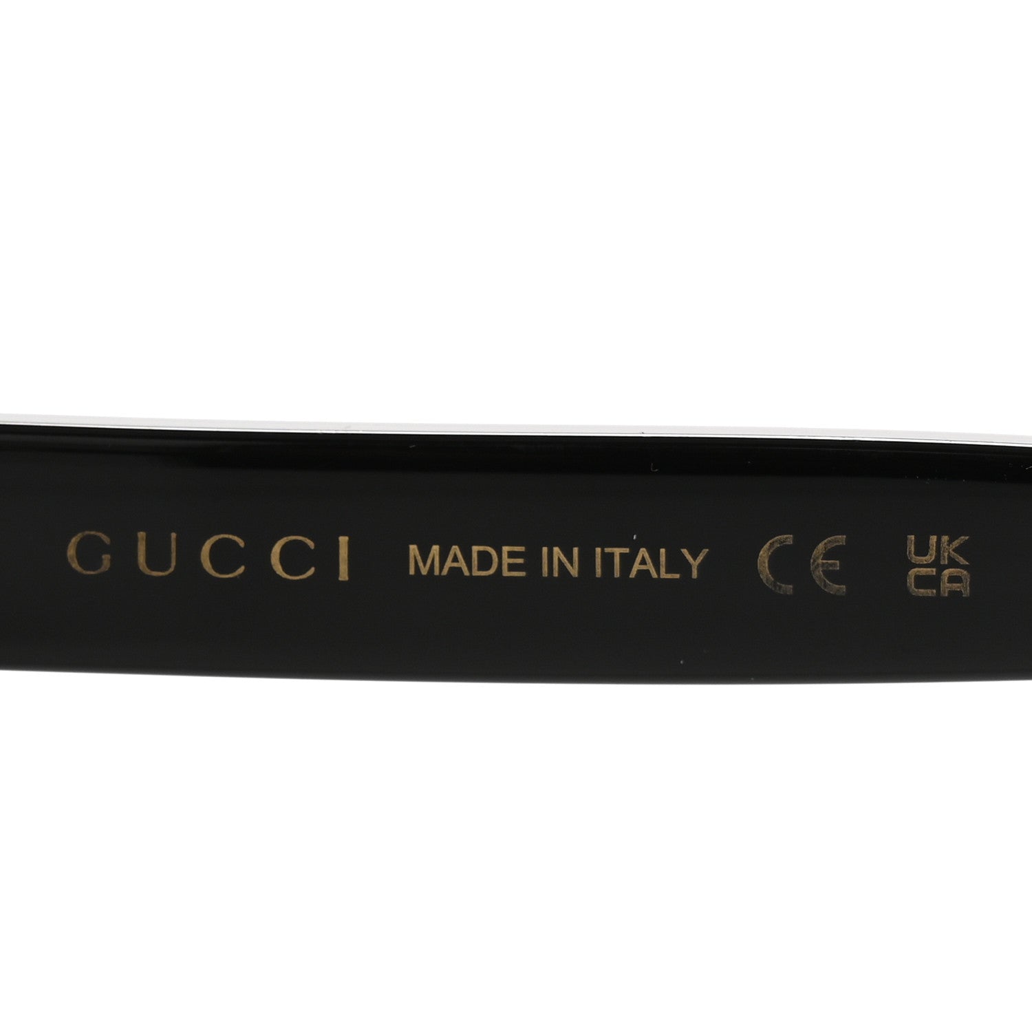 Acetate Round Frame Sunglasses GG1241S Black White