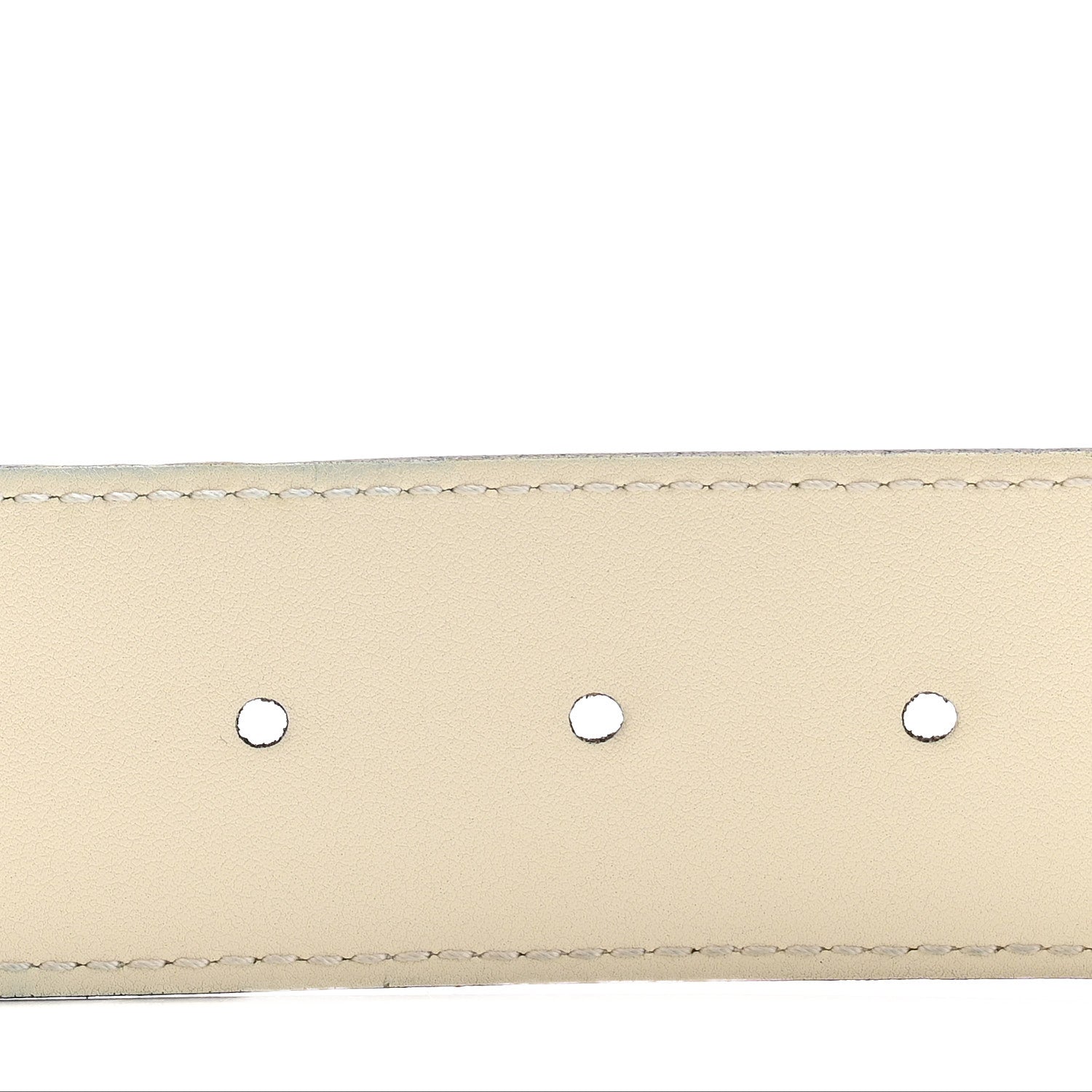 Calfskin Double G 40mm Belt 85 34 Mystic White