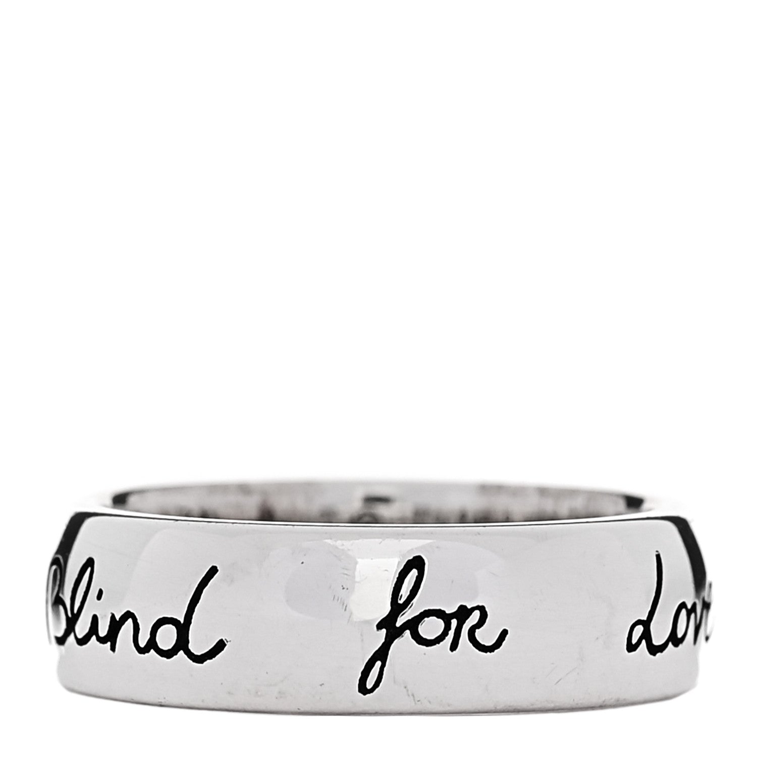 Sterling Silver Blind for Love Band Ring 45 3.25