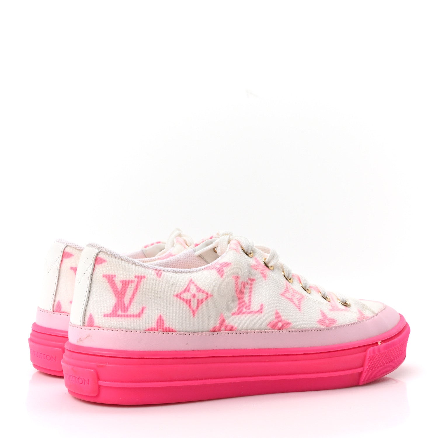 Technical Fabric Monogram Stellar Sneakers 37 Rose Pop