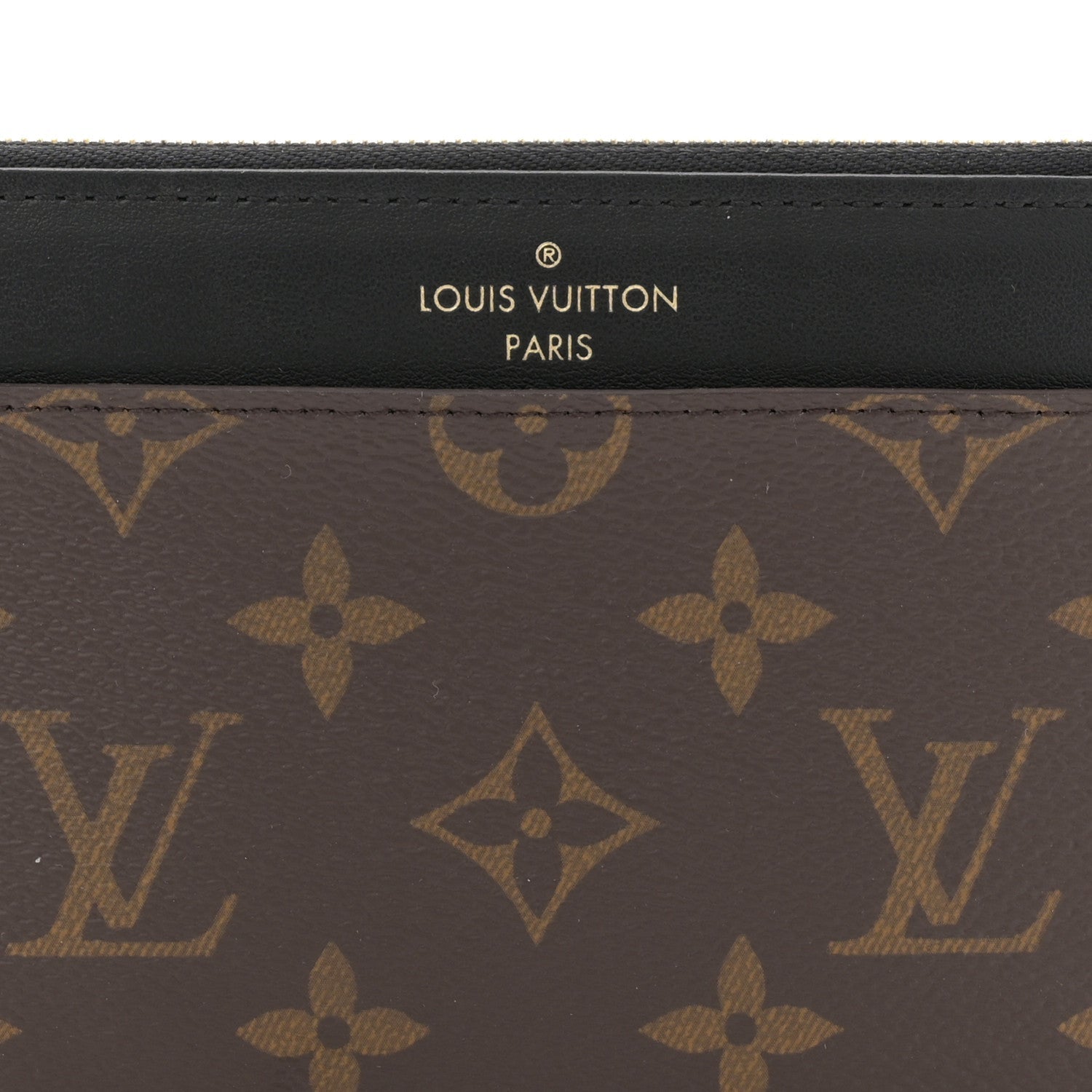Monogram Slim Purse Black