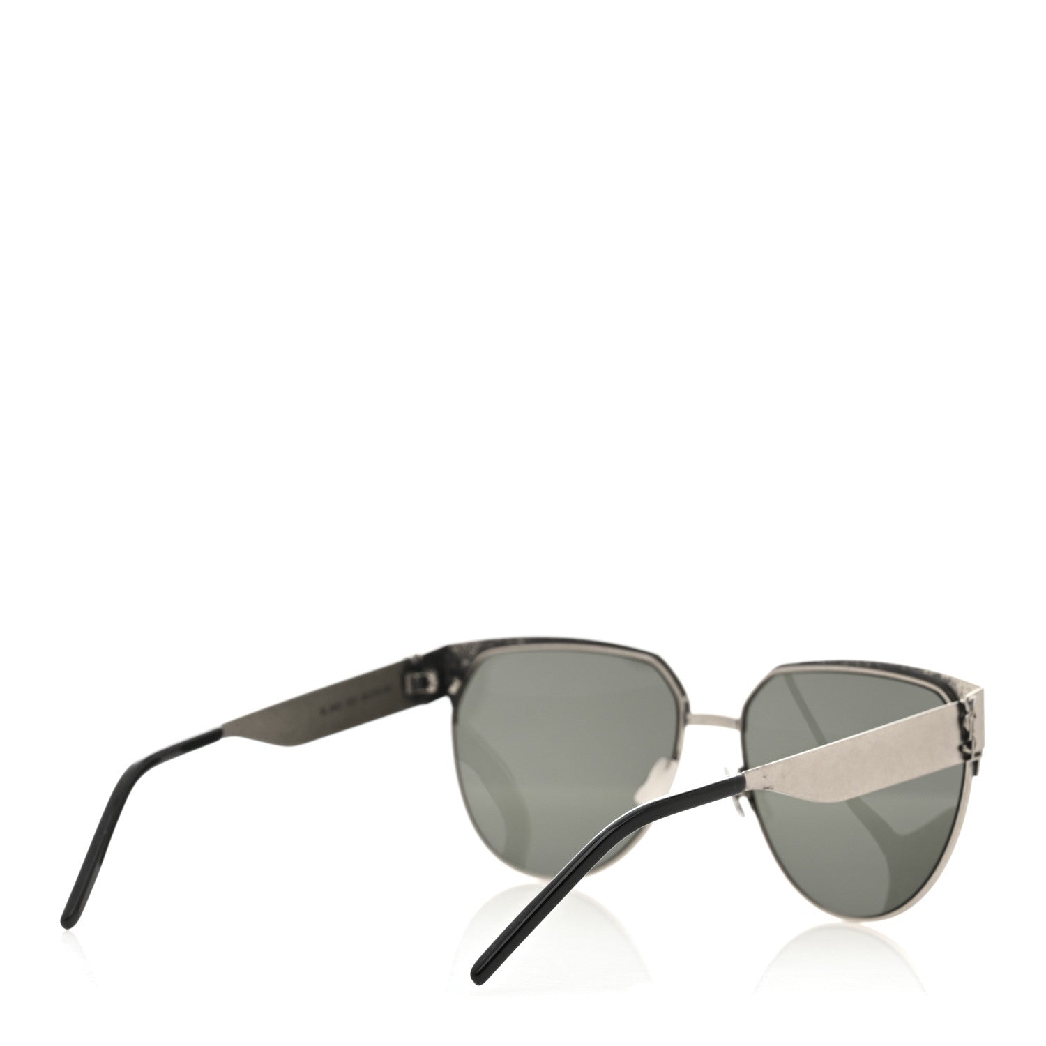 Aged Metal Cat Eye SLM43 Sunglasses Sliver