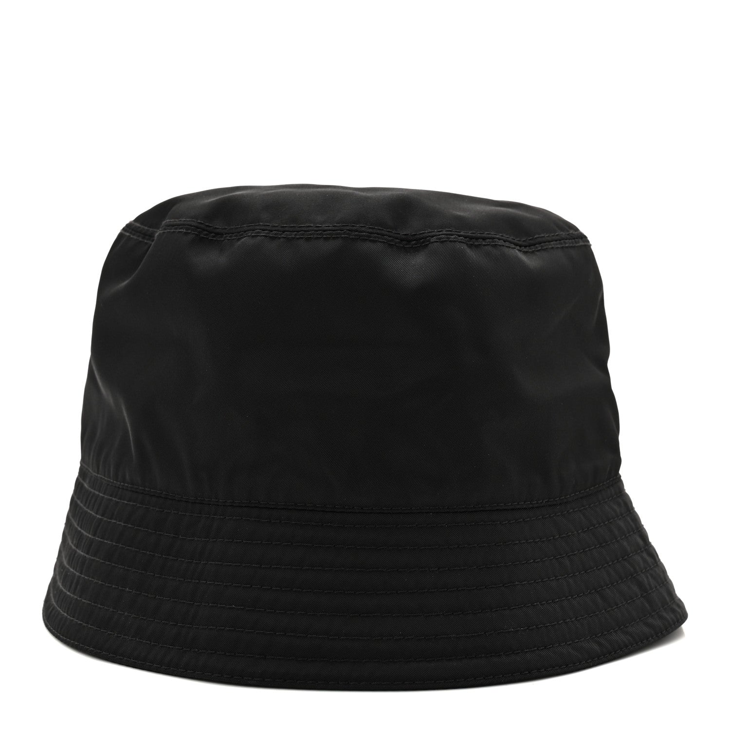 Re-Nylon Metal Triangle Logo Mens Bucket Hat XL Black