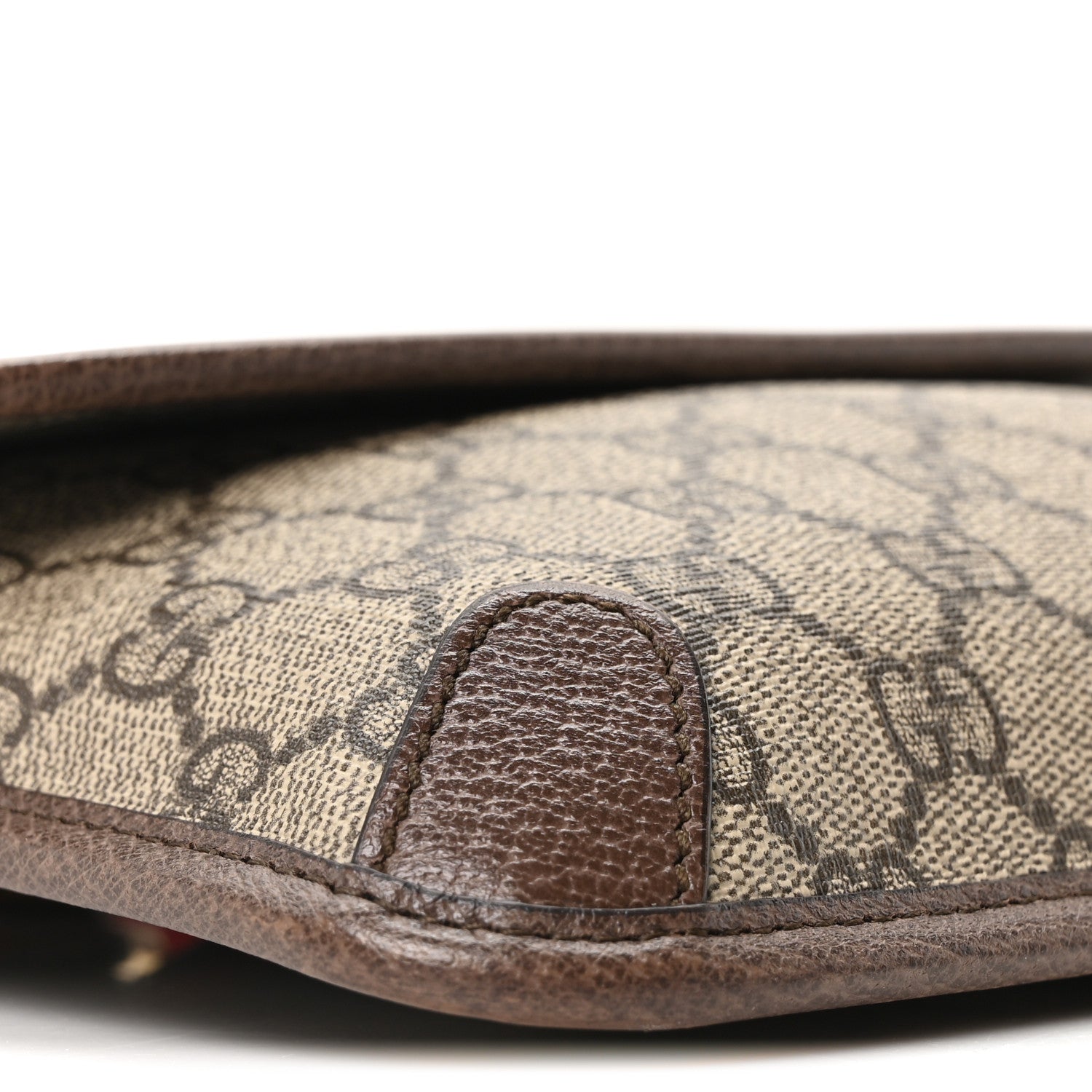 GG Supreme Monogram Neo Vintage Web Belt Bag Brown
