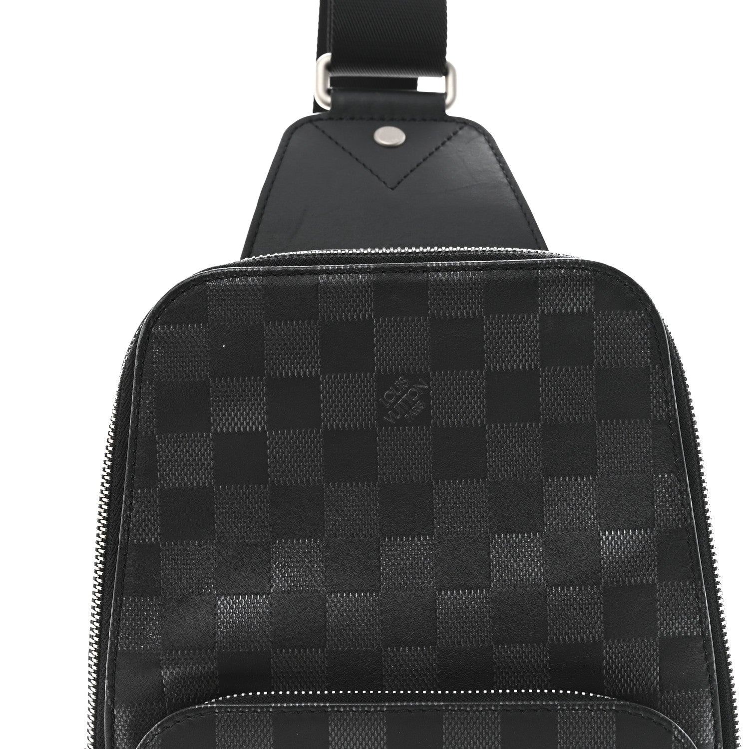 Damier Graphite Avenue Sling Bag Onyx Silver