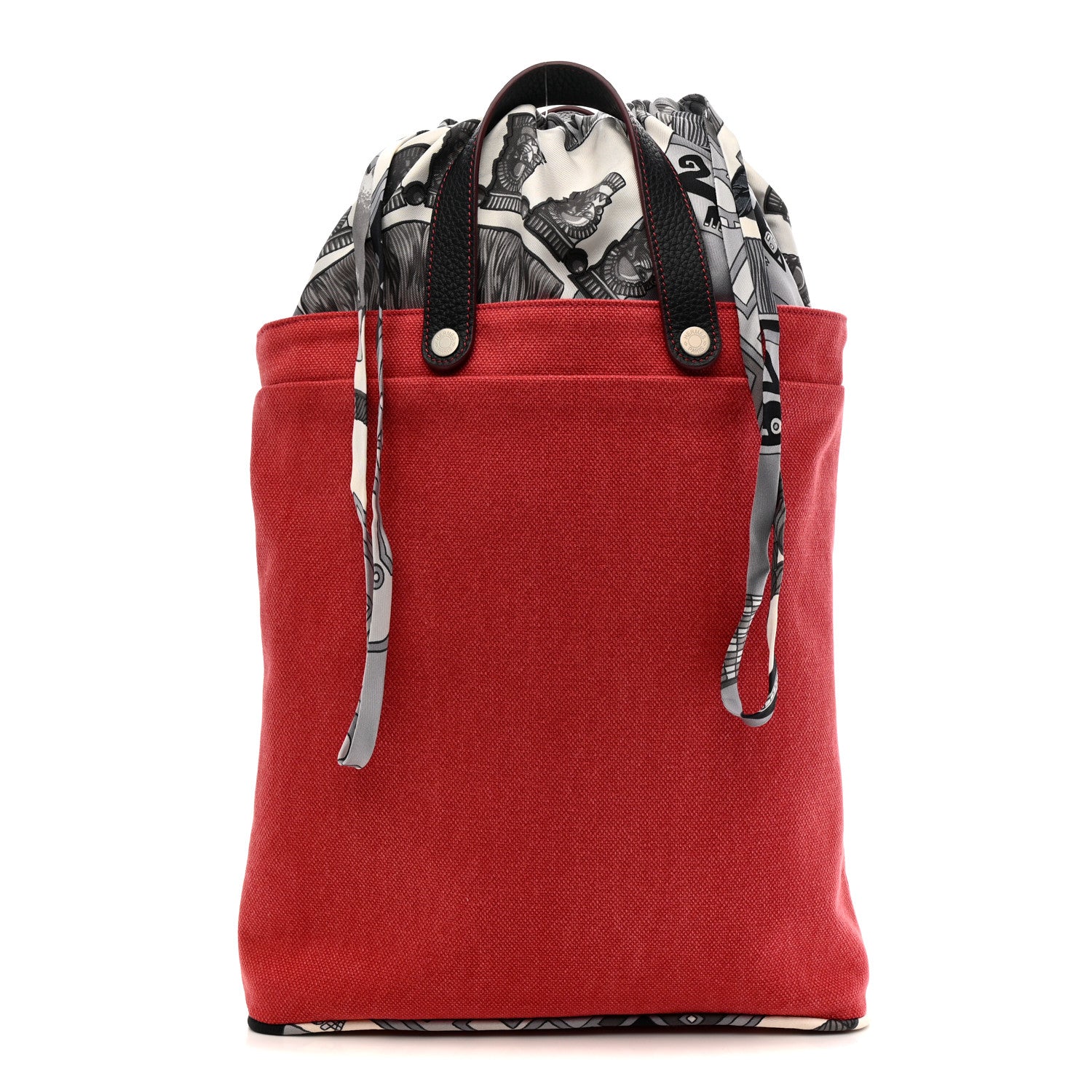 Canvas Taurillon Silk Petit H Tote Multicolor