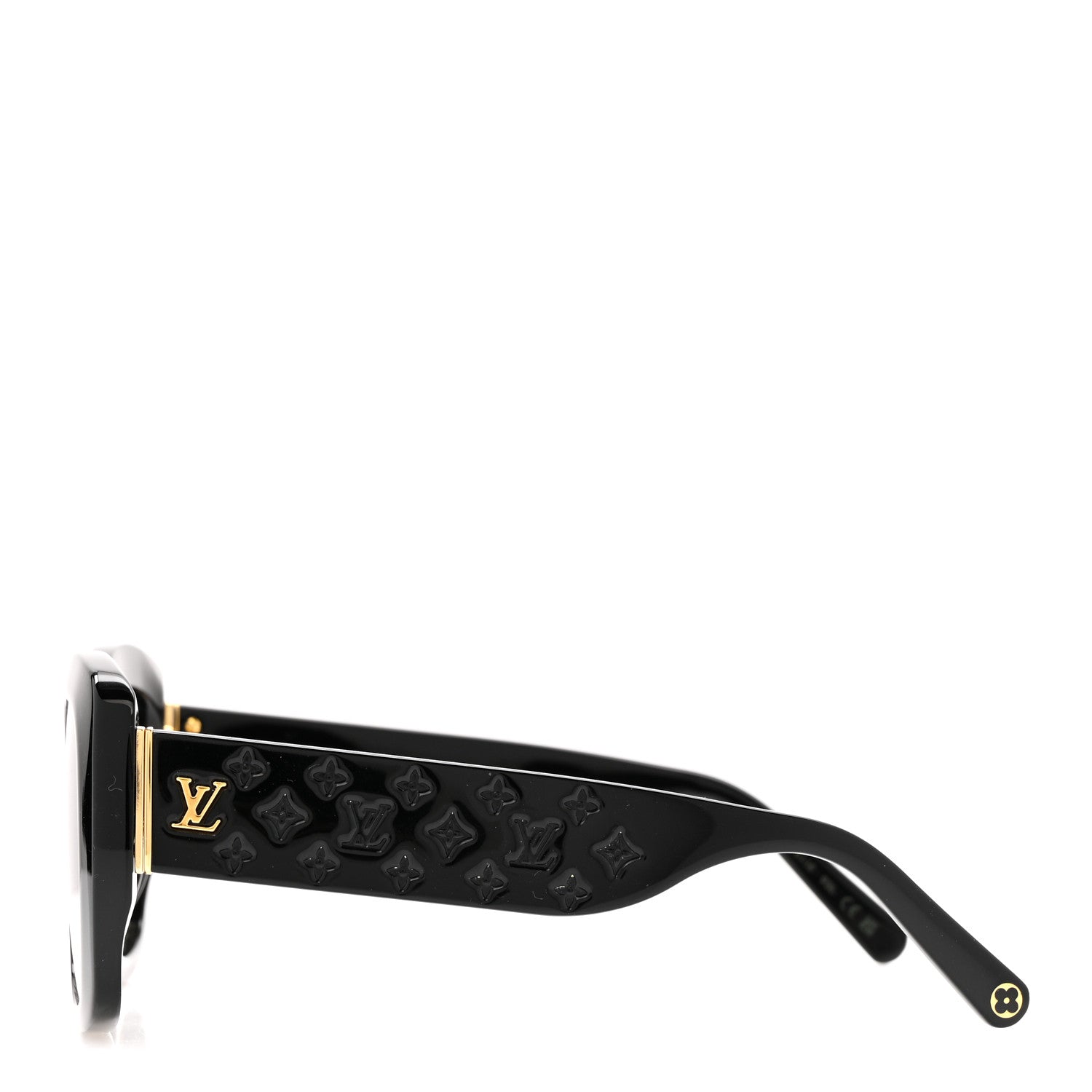 Acetate LV Empreinte Square Sunglasses Z1611E Black
